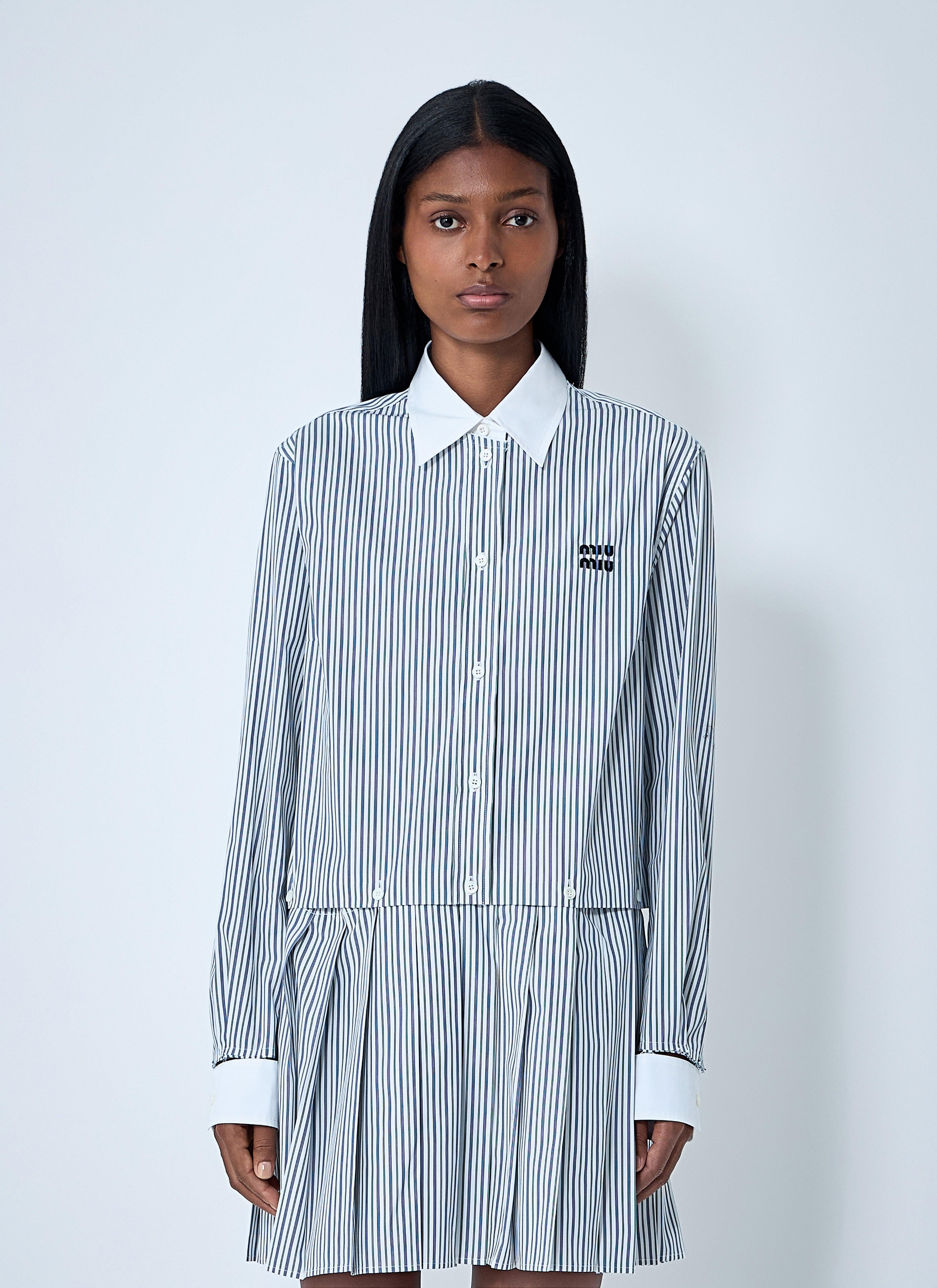 miu miu pleated dress Miu Miu Women's Abiti - White