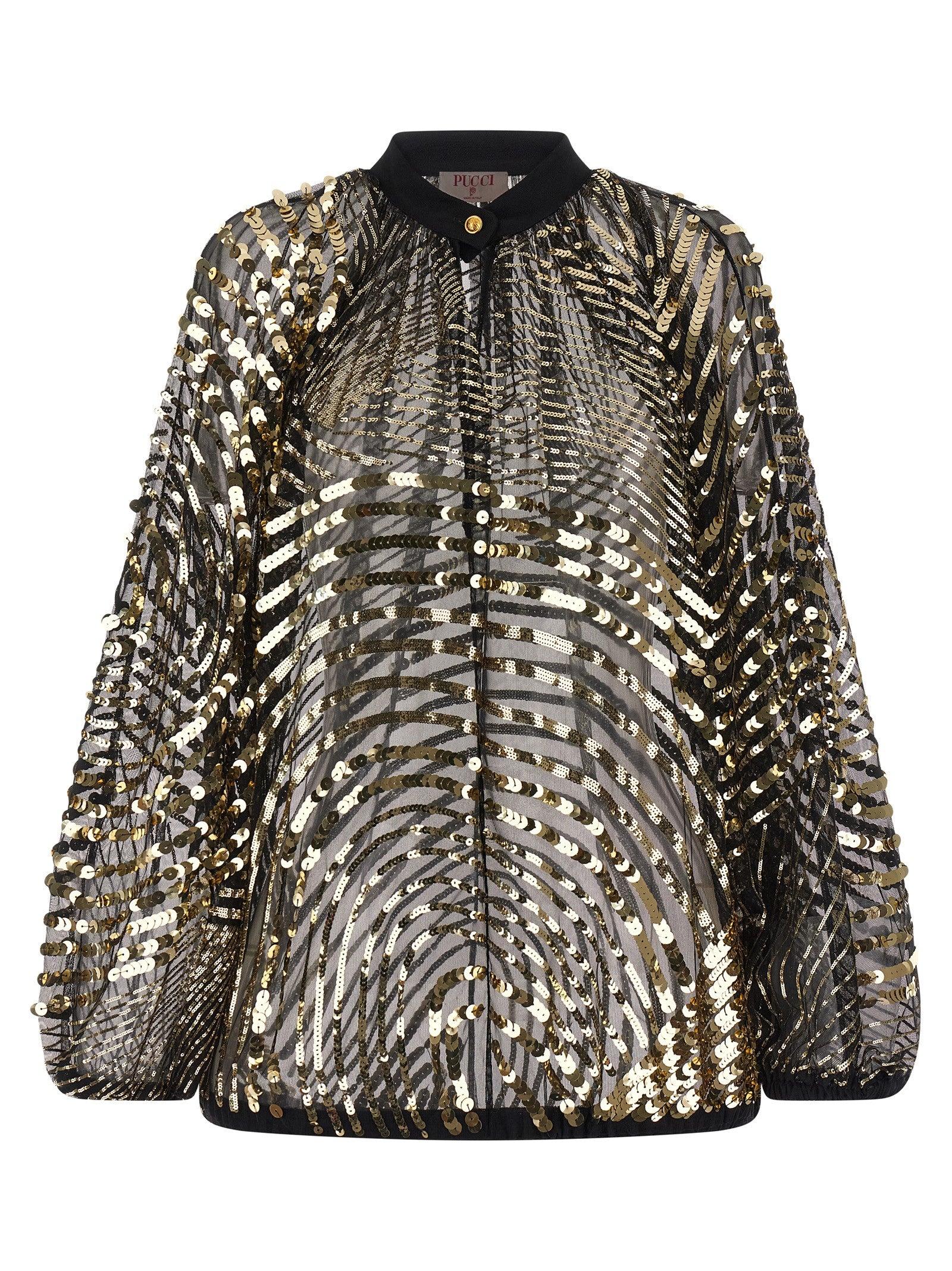 Haut (blouse) à Motifs Floraux Emilio Pucci - Taille M - Violet - Neuf Sans étiquettes