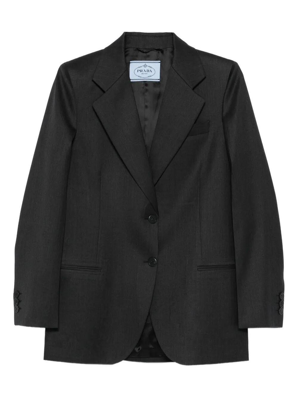 24AW new/PRADA モヘアとウールのブレザー Blazer Black 525476a22dee426cb6a13bf4fc22.jpg