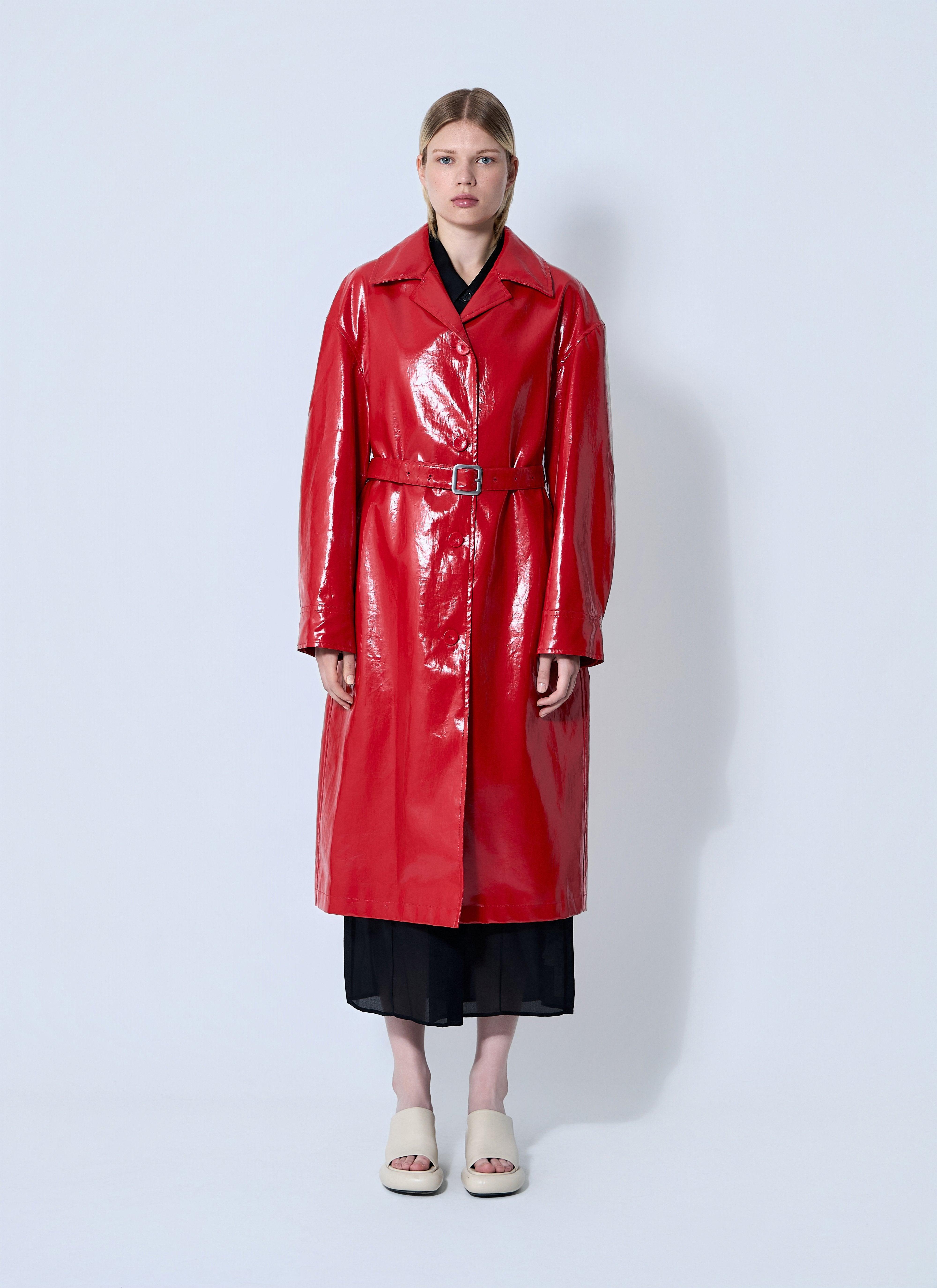 コート Jil Sander Red Shearling Coat Red Jil Sander Coats for Women | Lyst