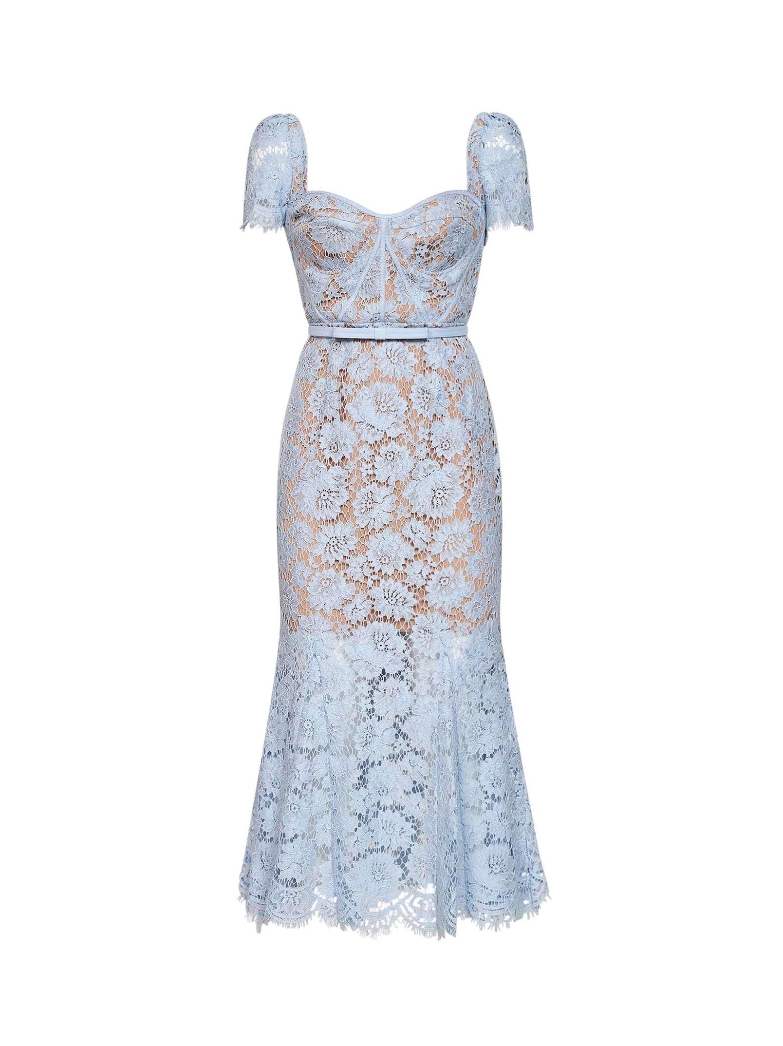 lace bodice pleated dress Short Lace Sleeves Pleated Bodice Chiffon A-line Wedding Dress  Ms. Grace