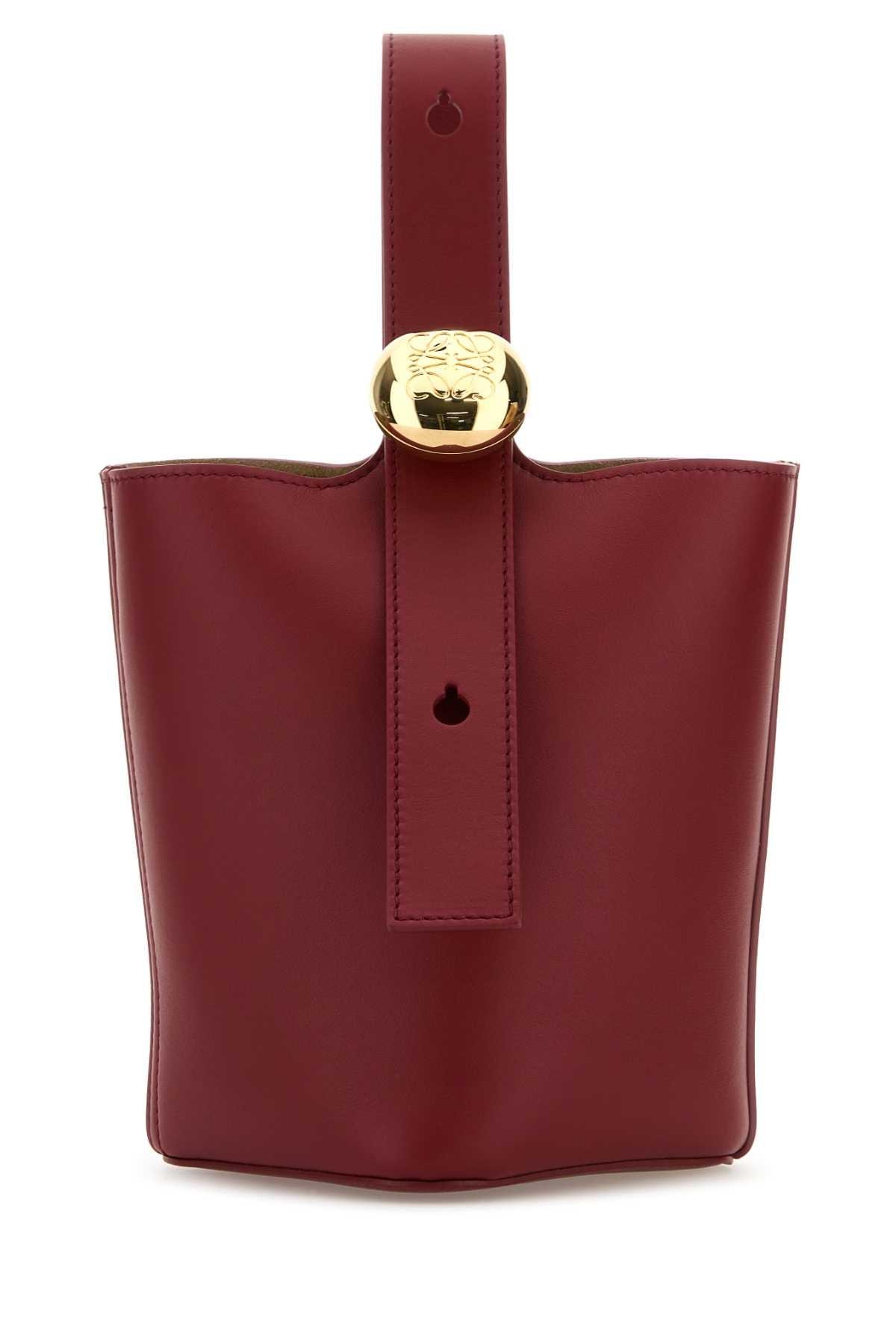 【関税&送料込】Loewe Red Leather Mini Pebble Bucket Bag 23969597_54255065_600.jpg