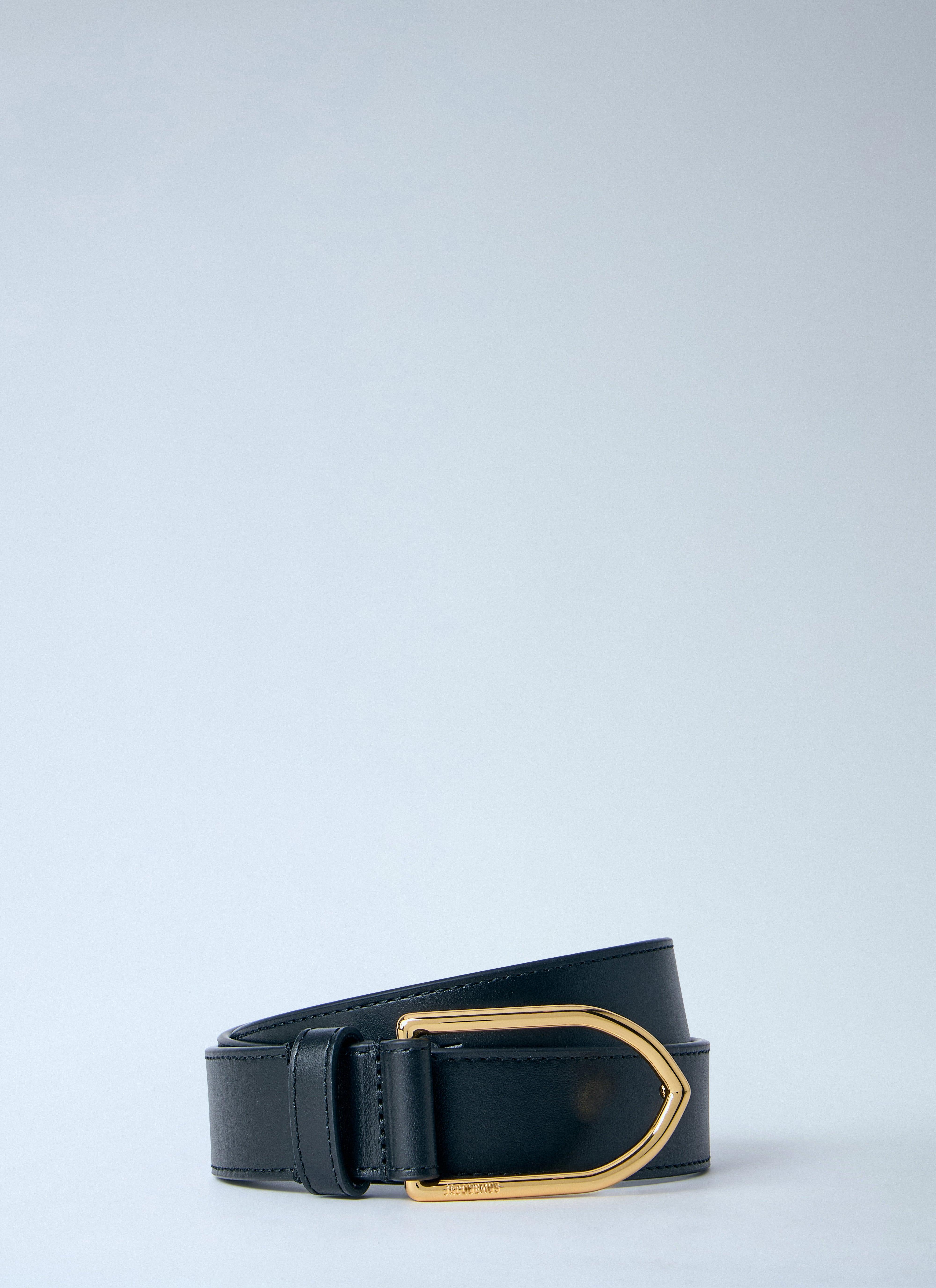 Jacquemus Calf Leather Regular Belt Women Black Belts Black Leather belt Jacquemus - Vitkac Japan main image 3