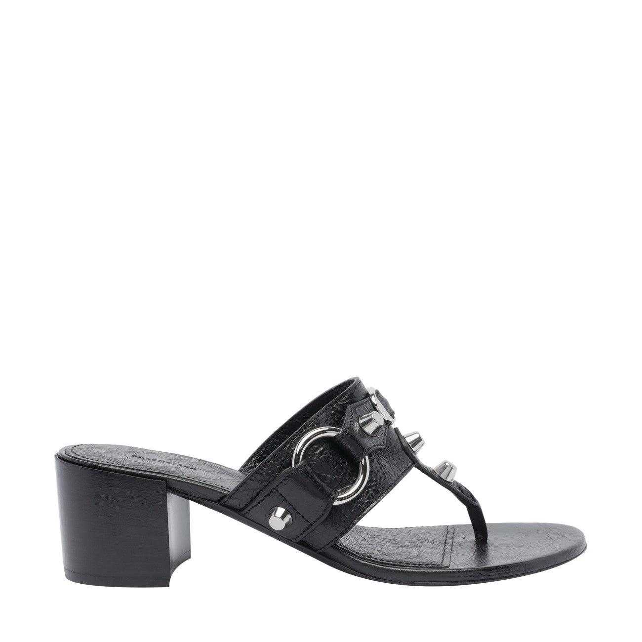 Balenciaga Le Cagole Pump Thong Sandals in Gray | Lyst