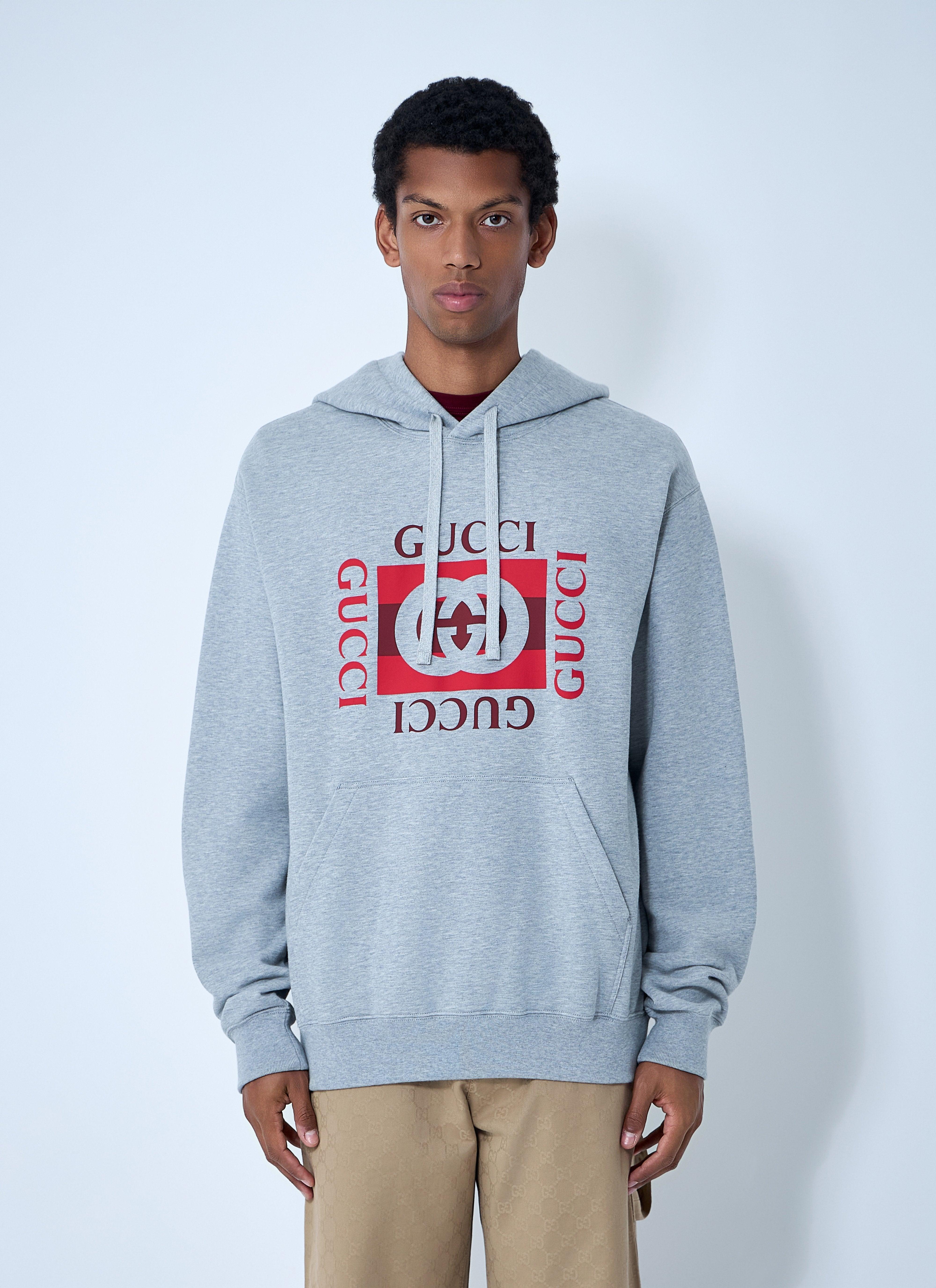 GUCCI Cotton sweatshirt with frontal logo グッチ メンズ Gucci - Original Gucci cotton sweatshirt Gucci