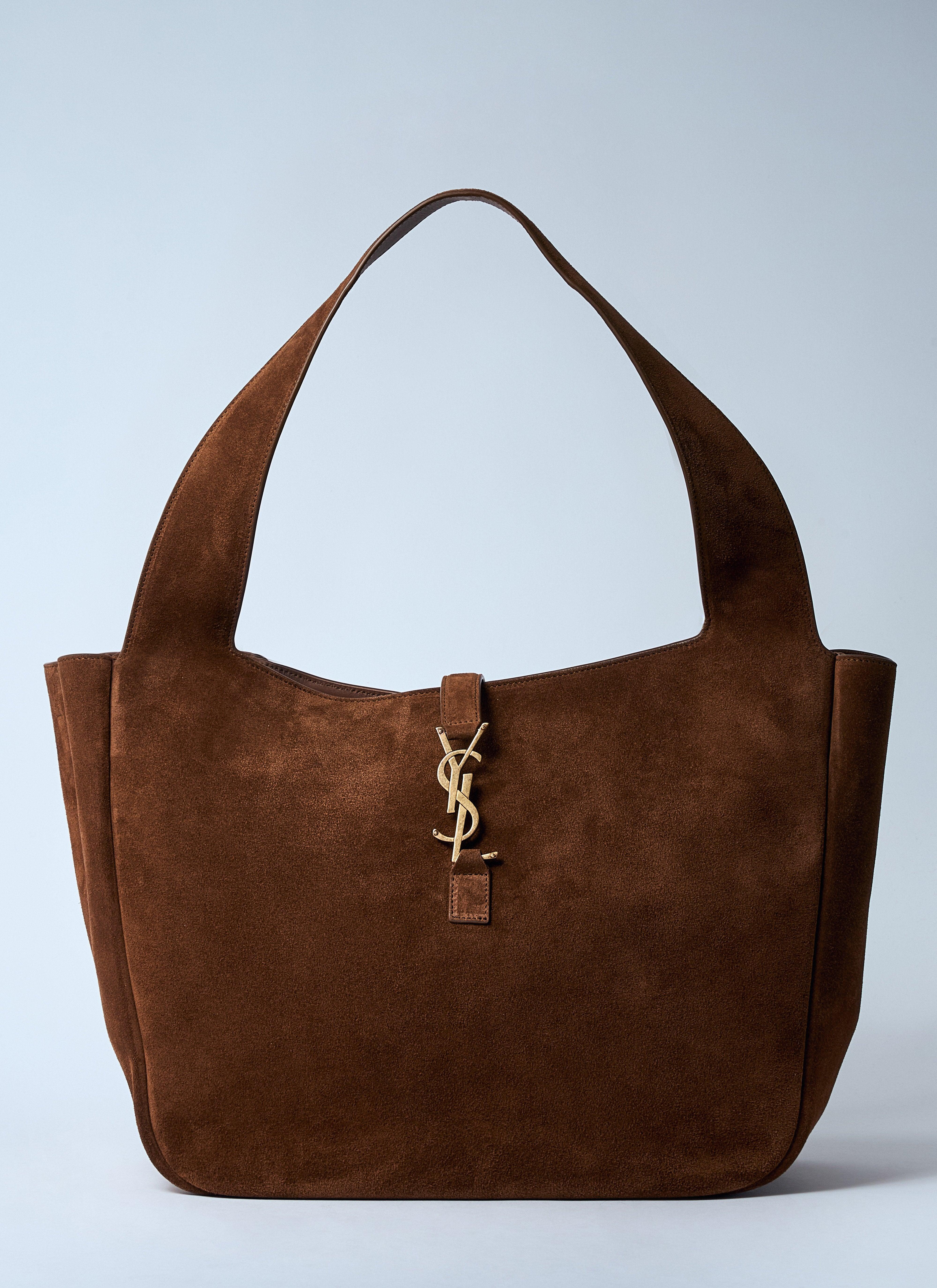 Saint Laurent Le 5 Ã€ 7 Bea Shoulder Bag in Brown | Lyst