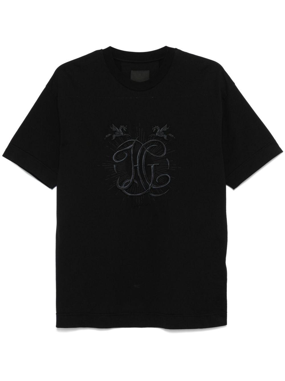 Tシャツ・カットソー *GIVENCHY* AKITAPE COTTON OVERFIT HALF SLEEVE T-SHIRT BLACK Double Layer Effect T-shirt - Black - Hionidis Mankind