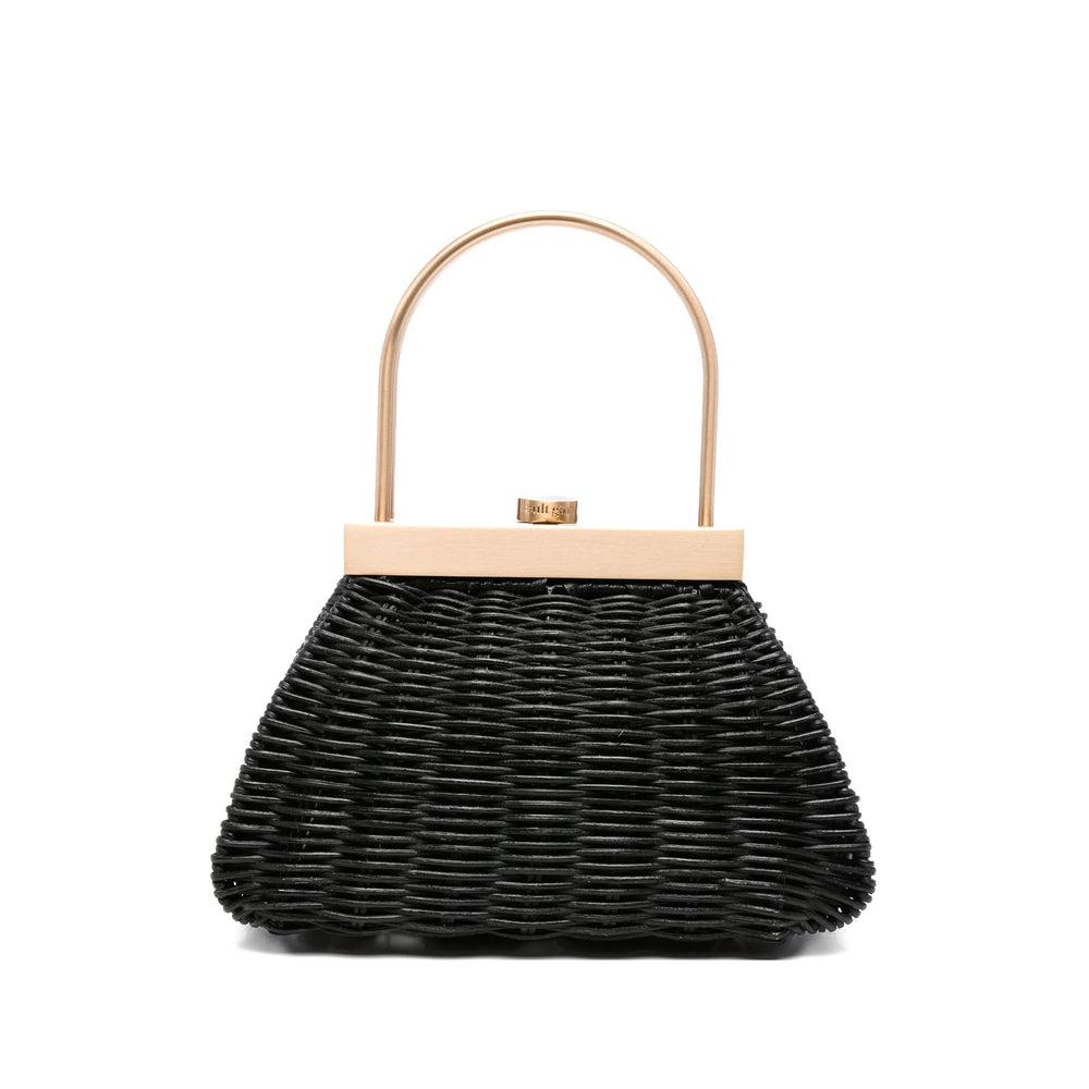 トートバッグ CULT GAIA Amun Bag - Cult Gaia - Raffia - Black AMUN SHOULDER BAG - BLACK – CULT GAIA