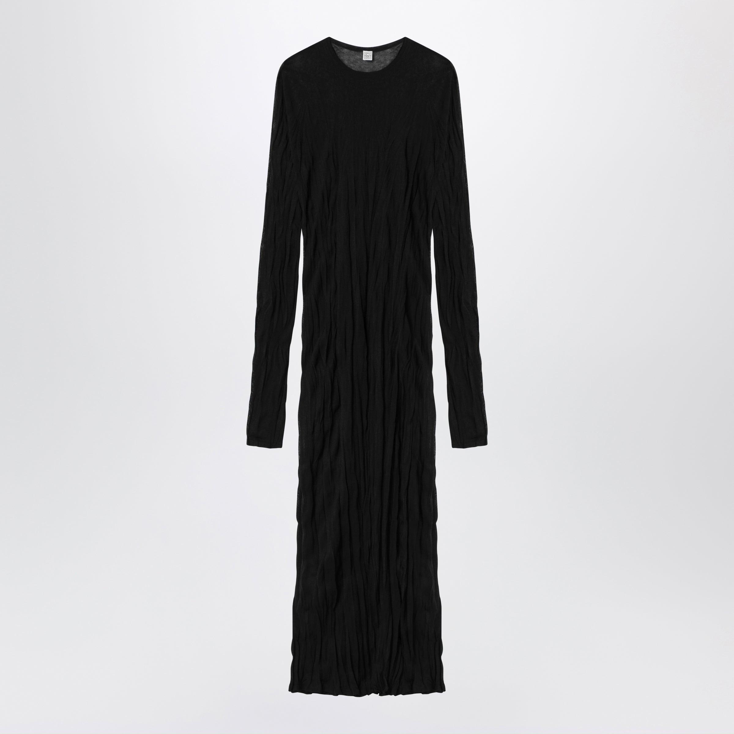 green emerald velvet dress TOTÊME Plissé-Knitted Evening Maxi Dress Size S – Boutique Finest