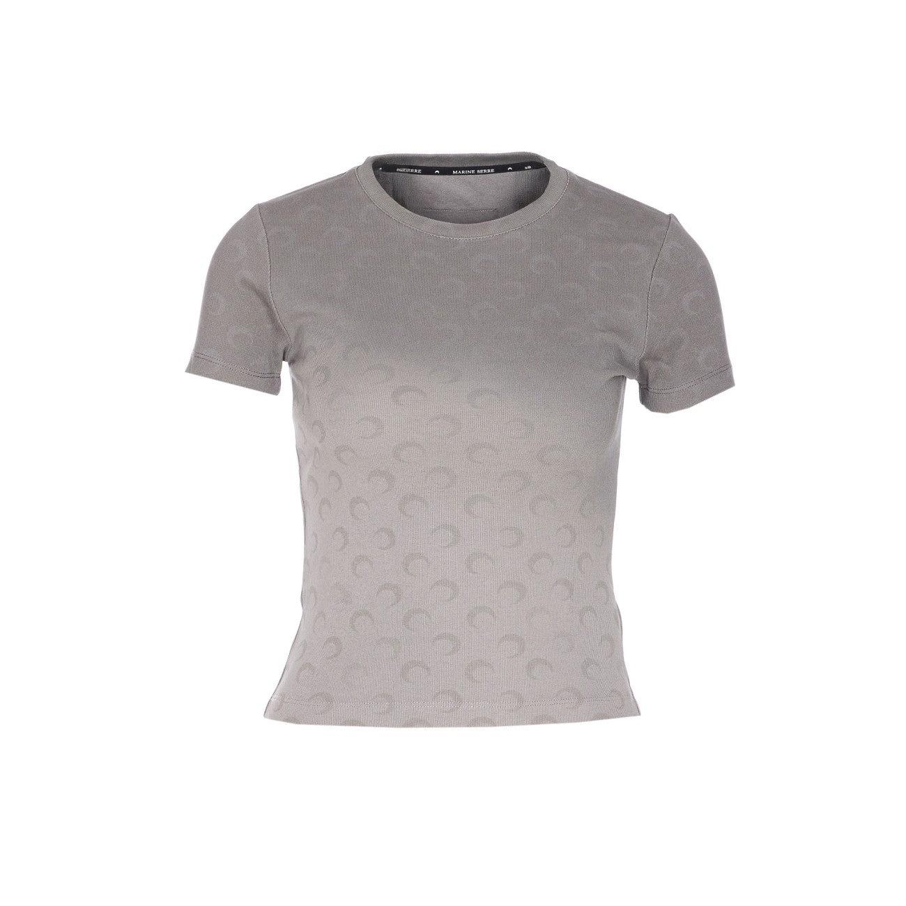 Tシャツ・カットソー Marine Serre Moon Turtleneck T-Shirt Moon Logo Jersey Baby Fit T-Shirt • Marine Serre