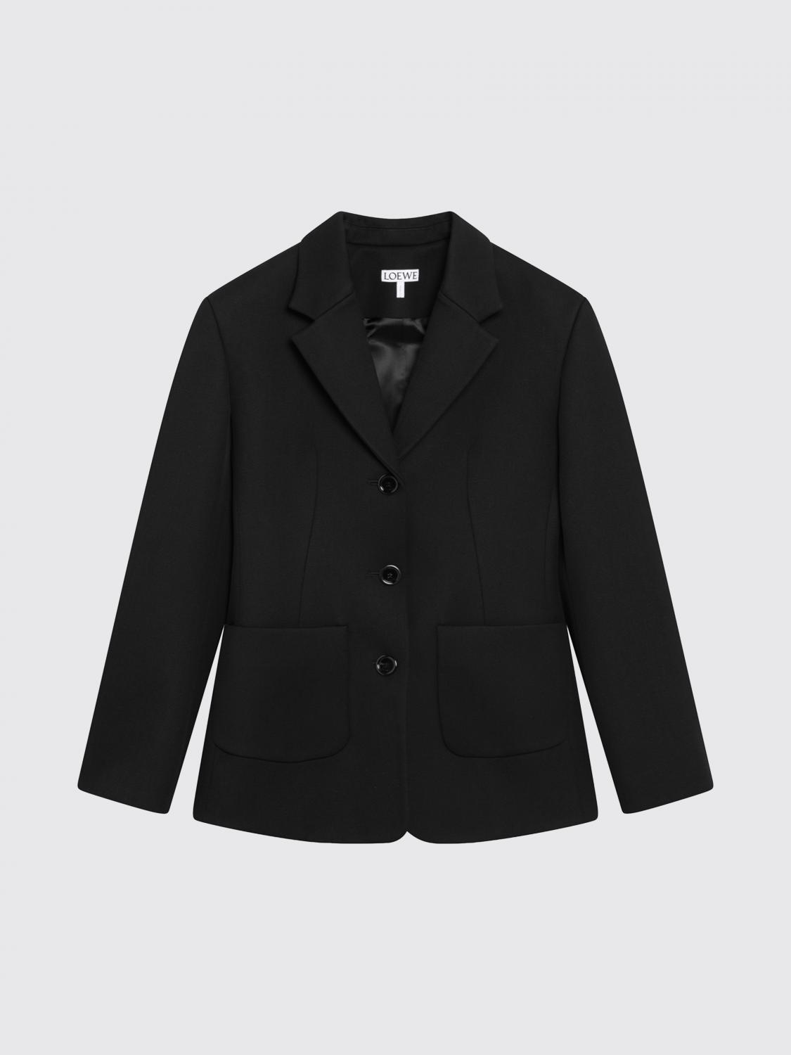 ジャケット・アウター LOEWE Gold Button Stripe Tailored Jacket Loewe Blazers, sport coats and suit jackets for Women | Online