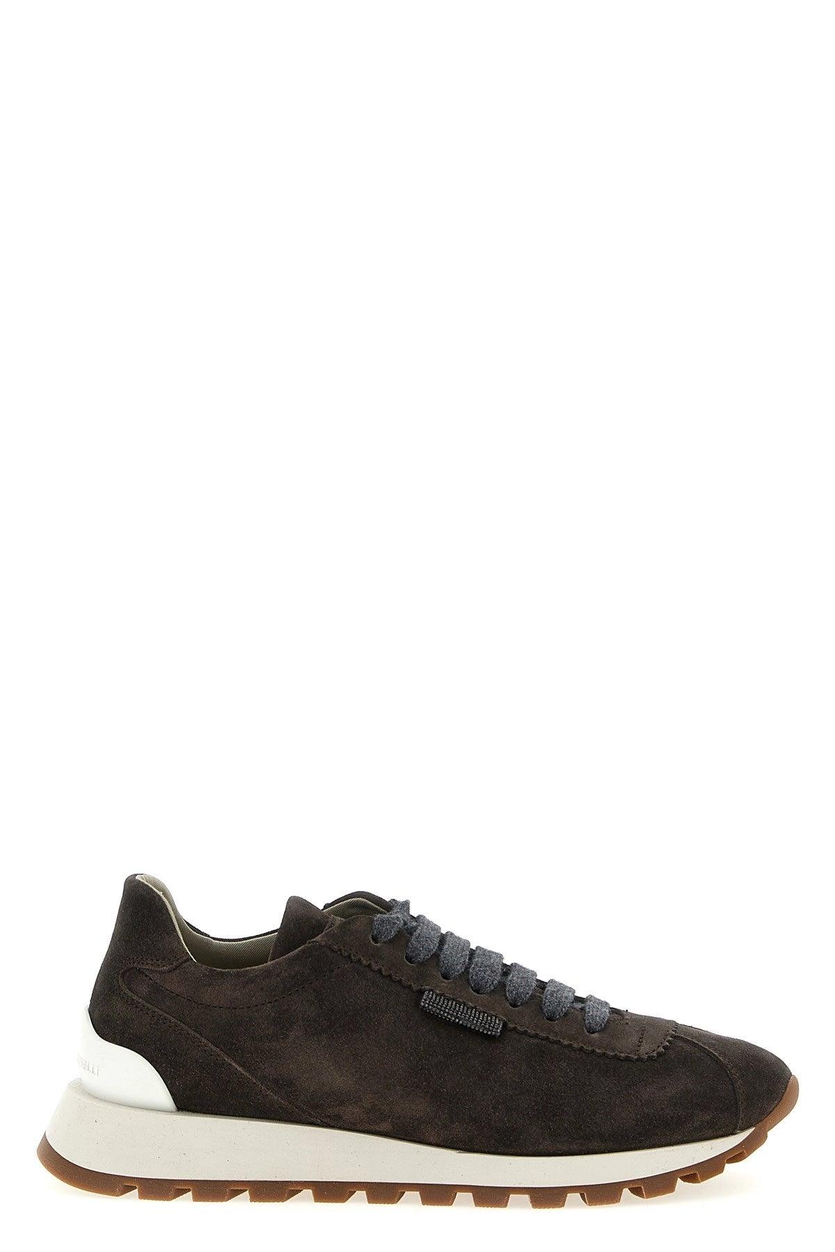 スニーカー BRUNELLO CUCINELLI Women Sneakers MZSFG1960C101 Black Brunello Cucinelli Logo low-top Sneakers | Black | FARFETCH