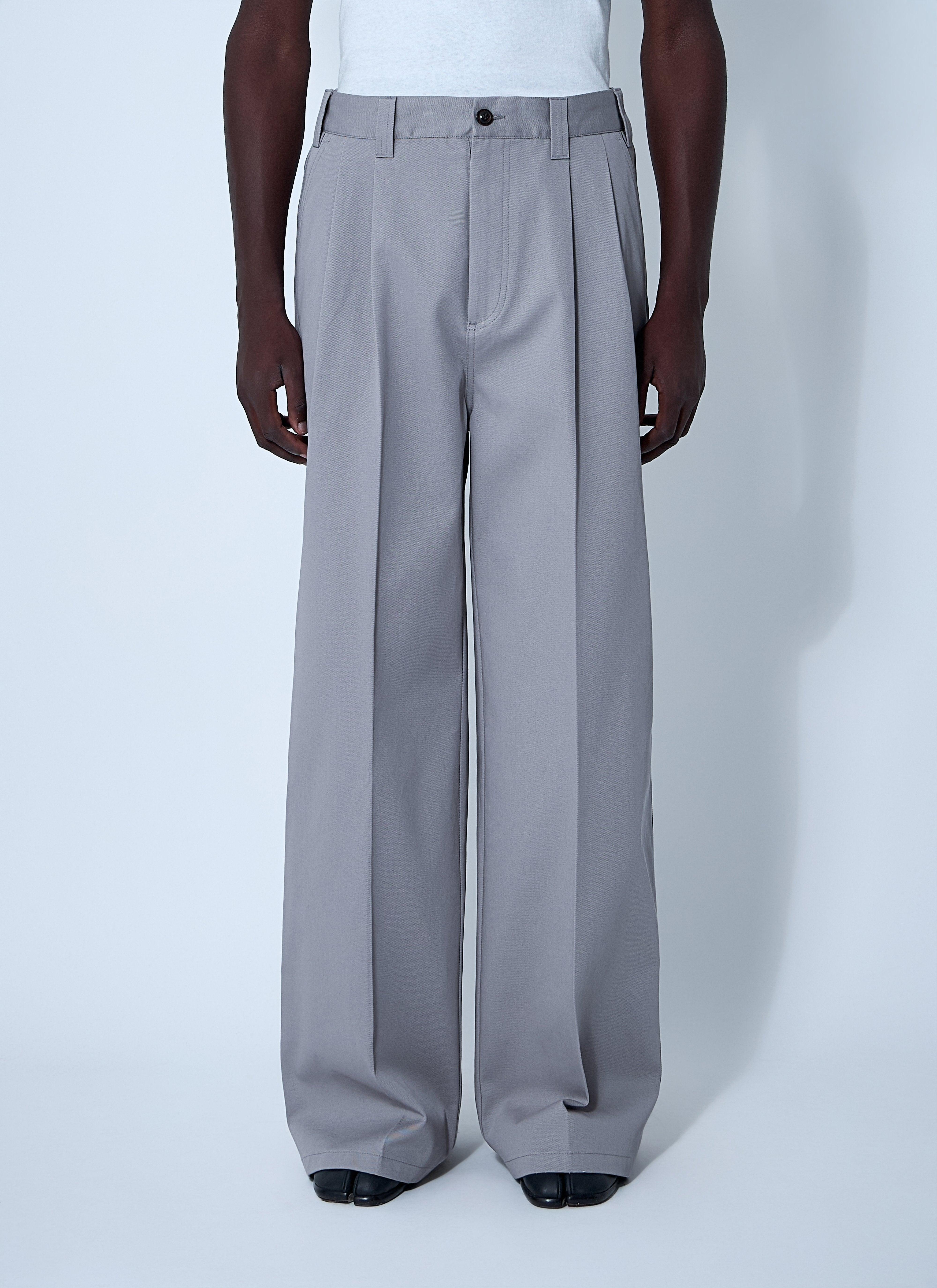Maison Margiela Pleated Pants in Blue for Men | Lyst