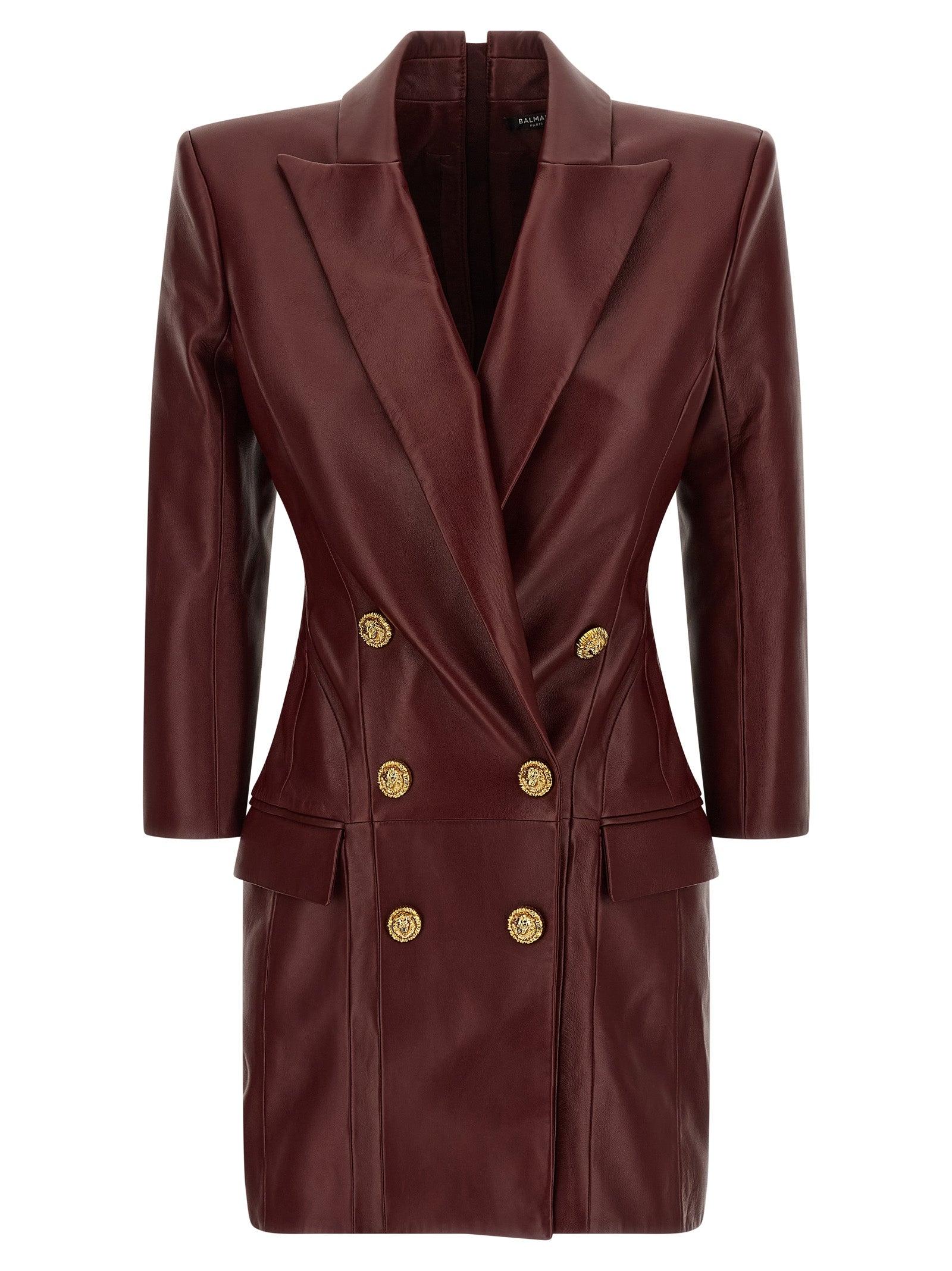 Balmain Blazer Dress in Red | Lyst