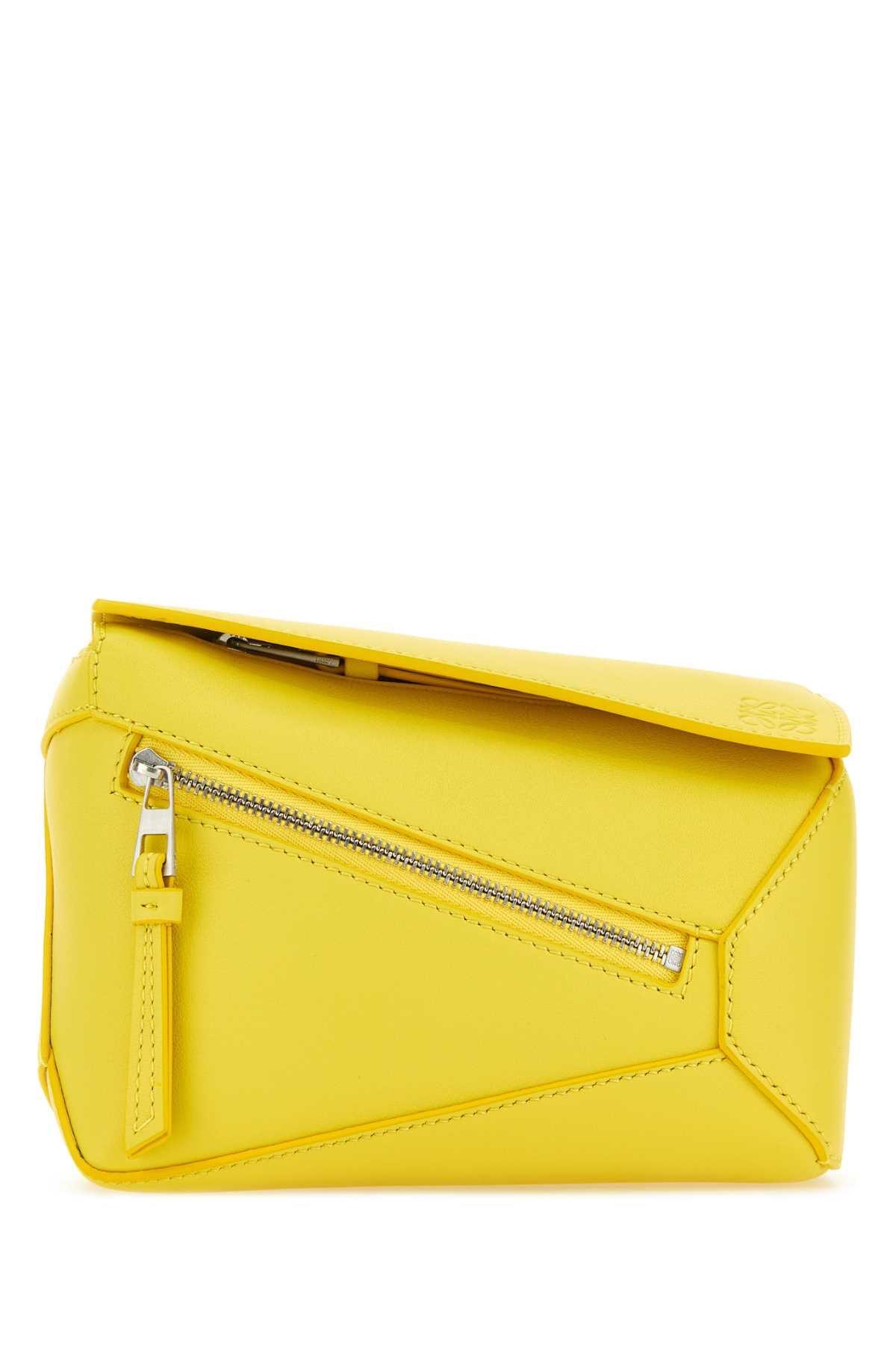 【関税&送料込】Loewe Yellow Leather Mini Puzzle Belt Bag Loewe Leather Mini Puzzle Belt Bag in Yellow for Men | Lyst