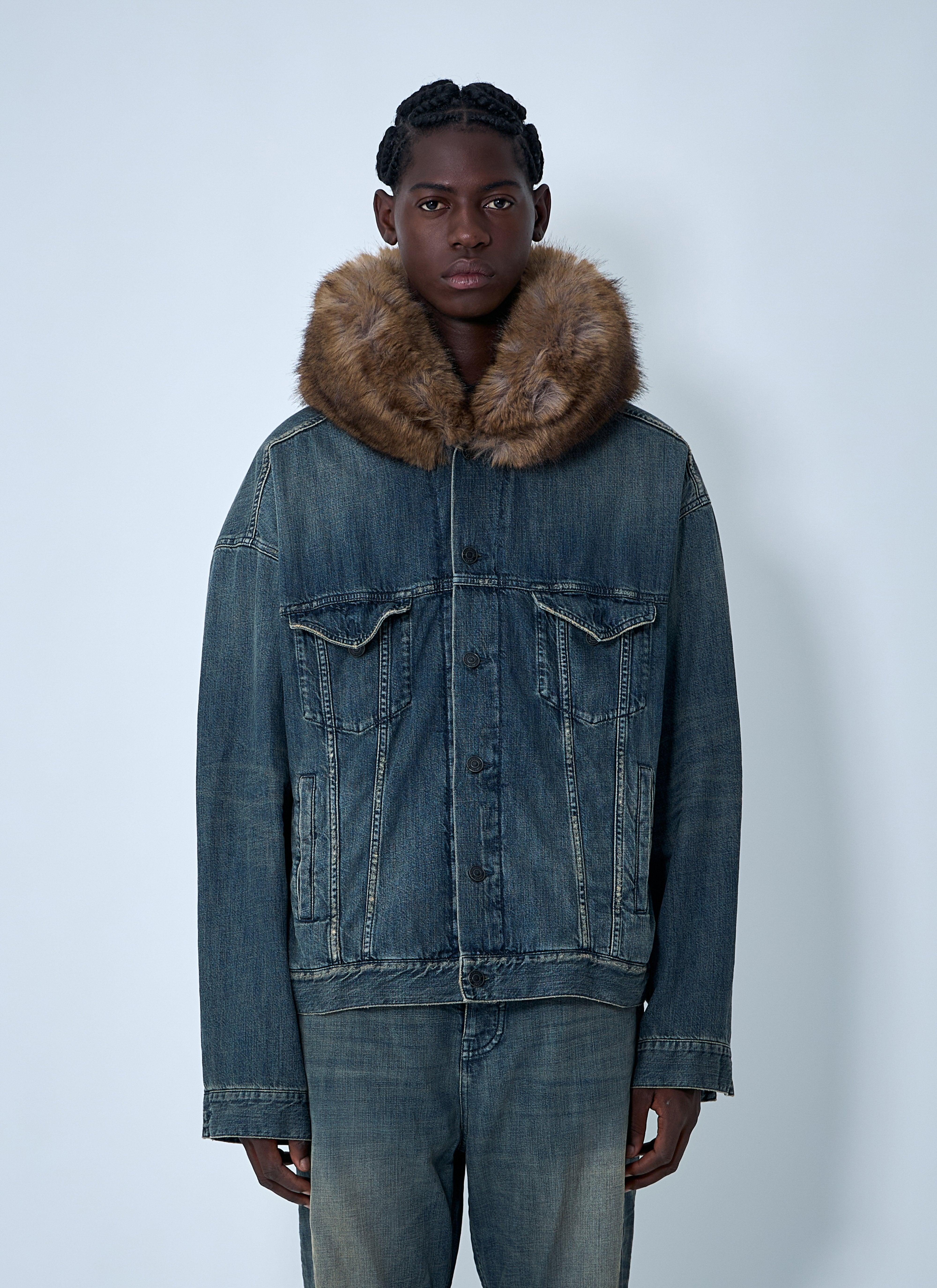 ジャケット・アウター Balenciaga Boxy Double Denim Coat Balenciaga Boxy Denim Jacket in Blue for Men | Lyst