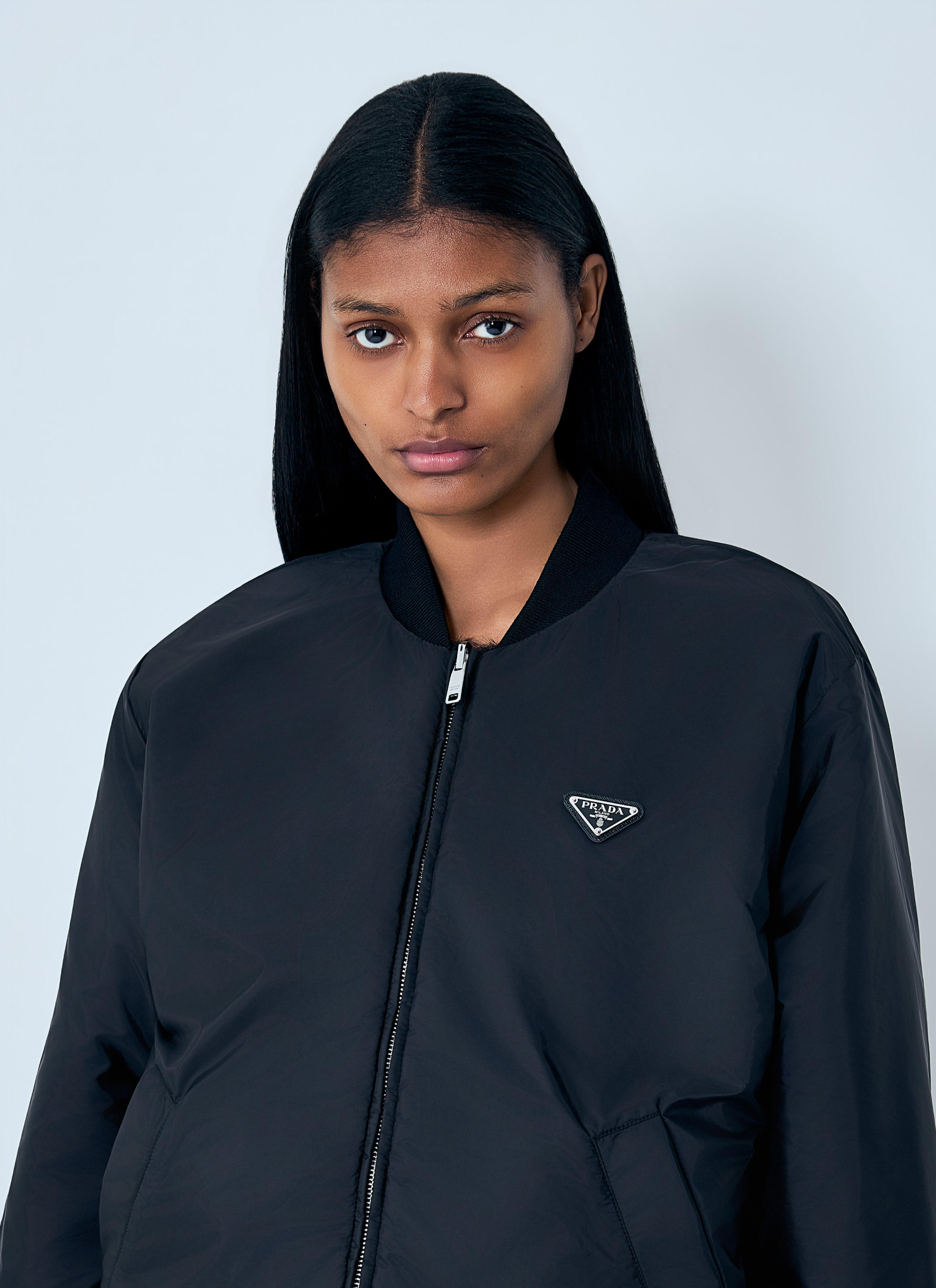PRADA ボンバージャケット　リバーシブル Prada Faux Fur Reversible Bomber Jacket in Blue | Lyst
