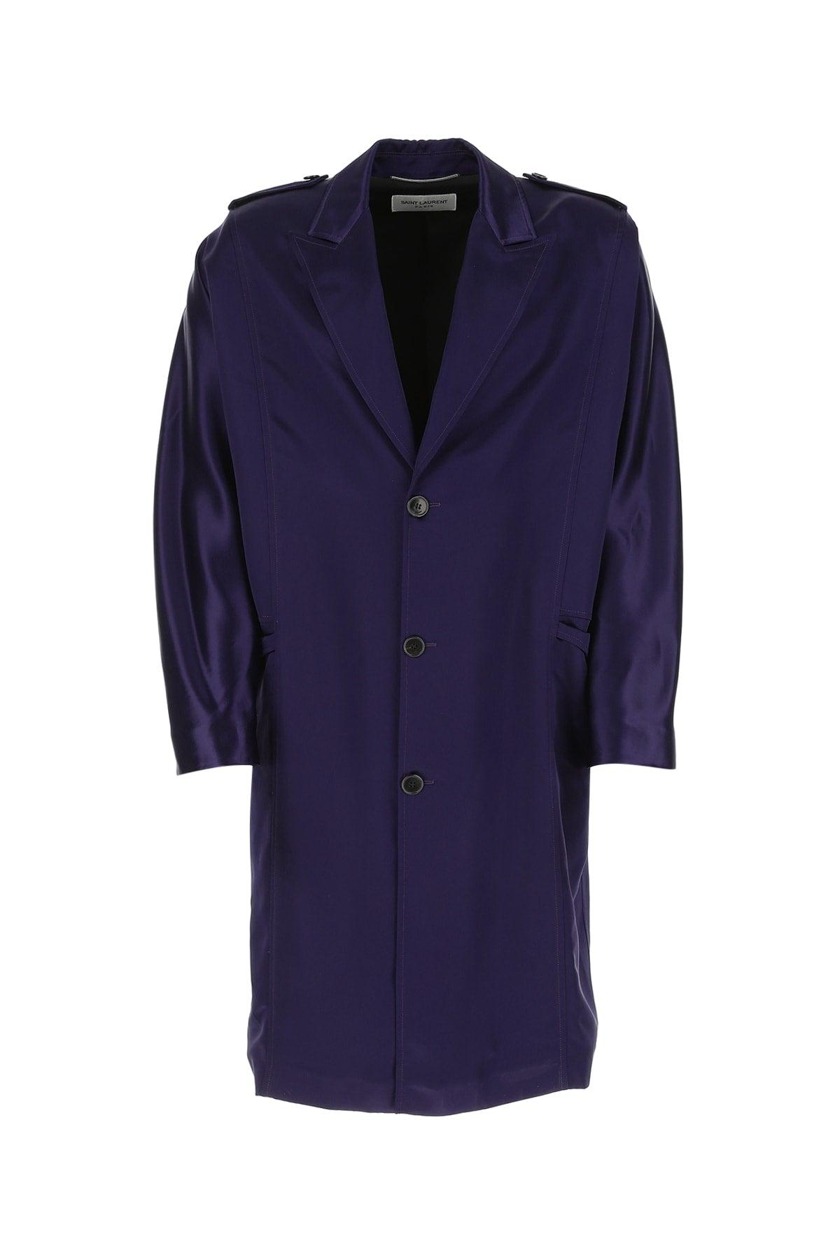 【関税&送料込】Saint Laurent Giacca Saint Laurent Giacca in Blue for Men | Lyst