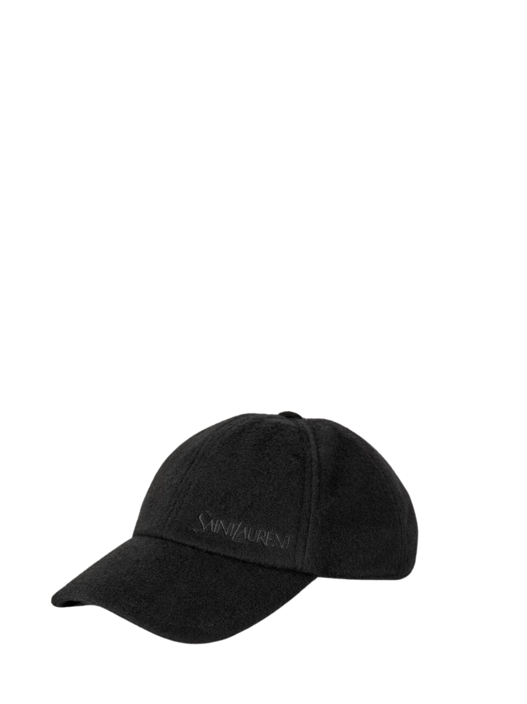 Saint Laurent Vintage Cashmere Baseball Cap in Black for Men 