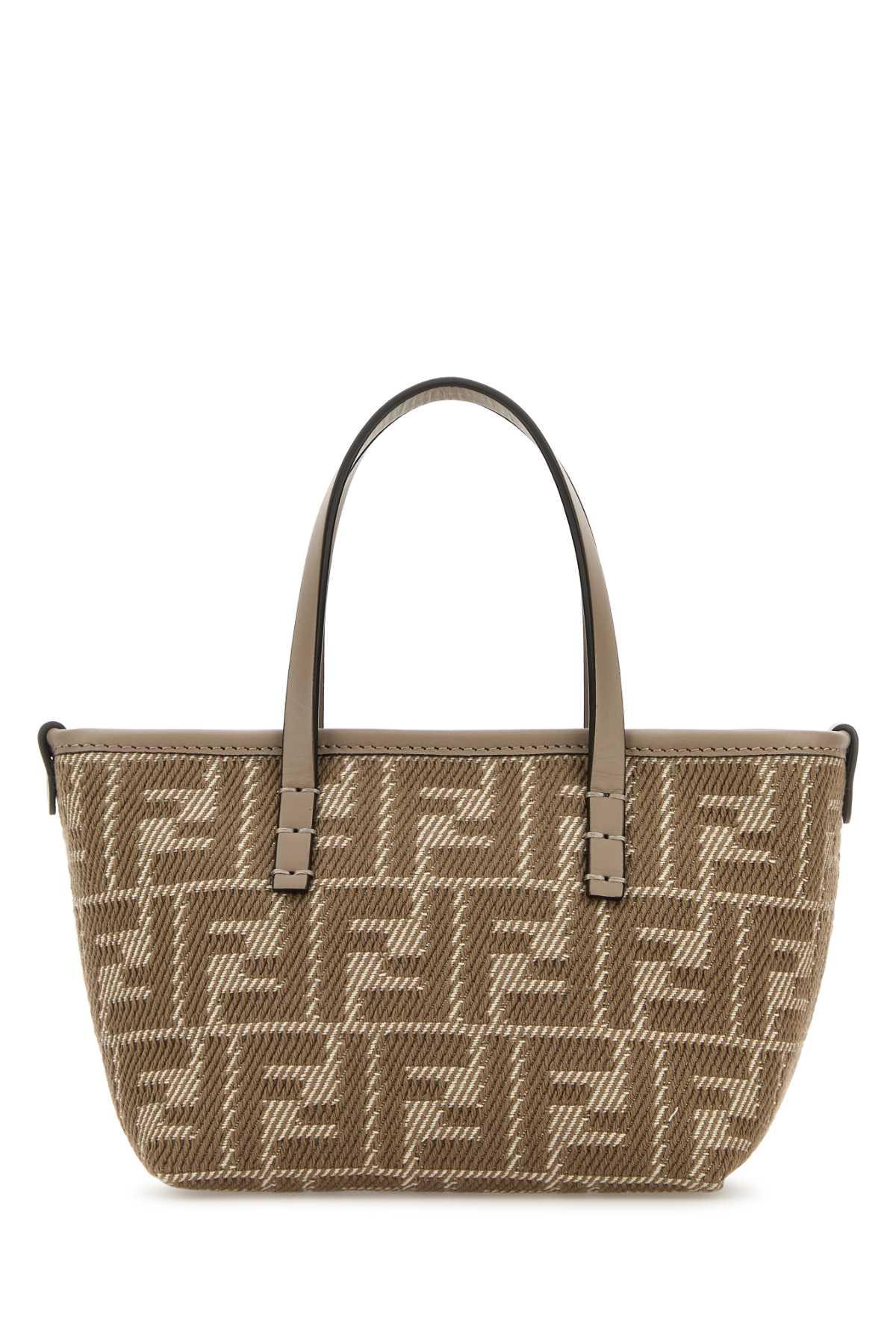 【関税&送料込】Fendi Embroidered Fabric Small Roll Reversib Fendi Embroidered Fabric Mini Roll Handbag in Brown | Lyst