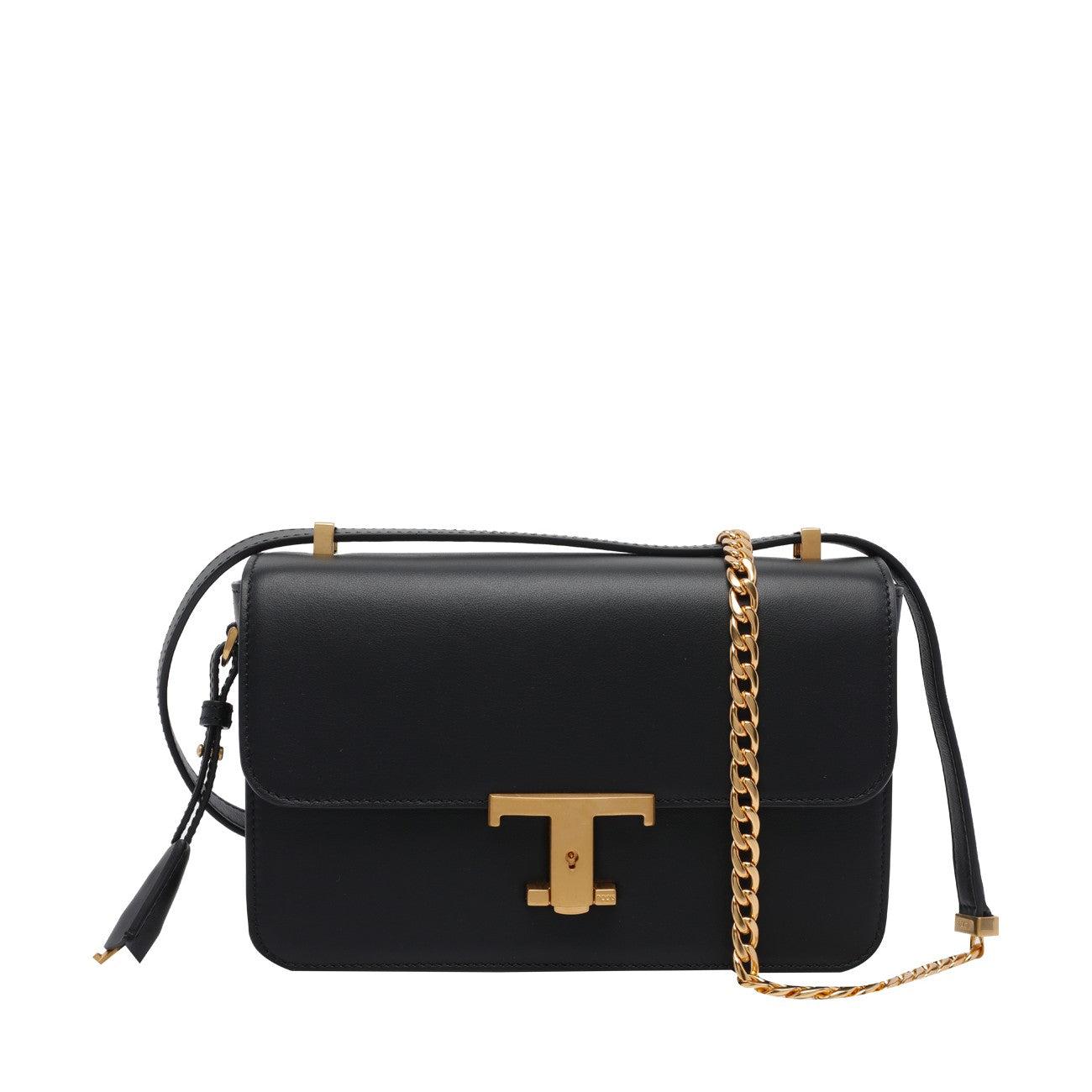 Tod's Mini T Timeless Crossbody Bag in Black | Lyst