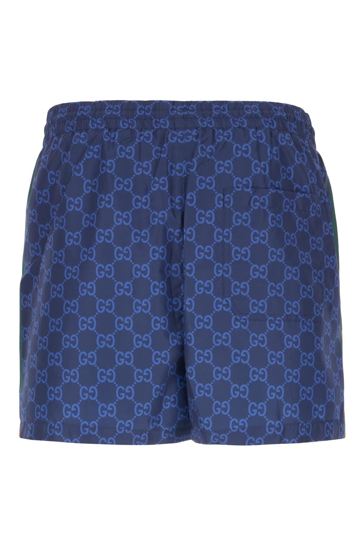 Men's Swimwear Gucci Gg Jacquard Swim Shorts GUCCI GG Print