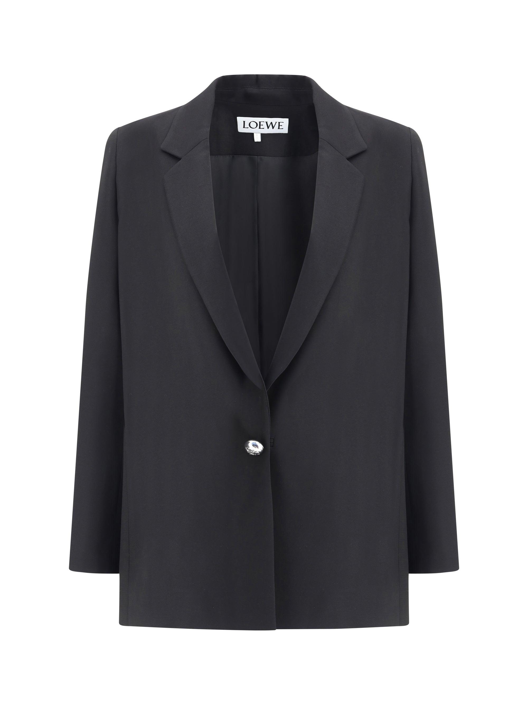 【関税込み】LOEWE Linen blazer Single-Breasted Suit | Neiman Marcus