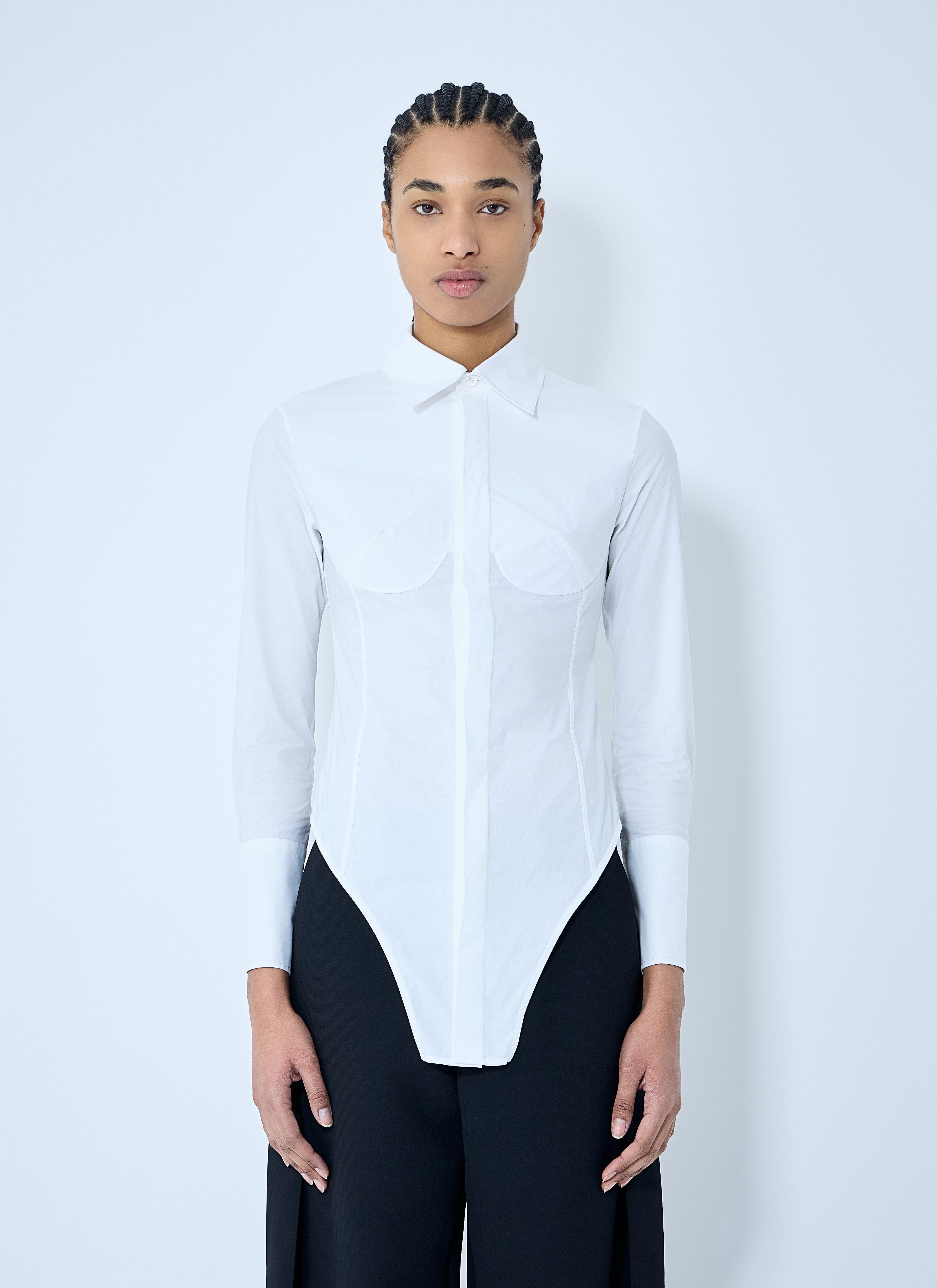 Jean Paul GAULTIER FEMME 半袖 シャツ スリット 総柄 Jean Paul GAULTIER FEMME 半袖 シャツ スリット 総柄