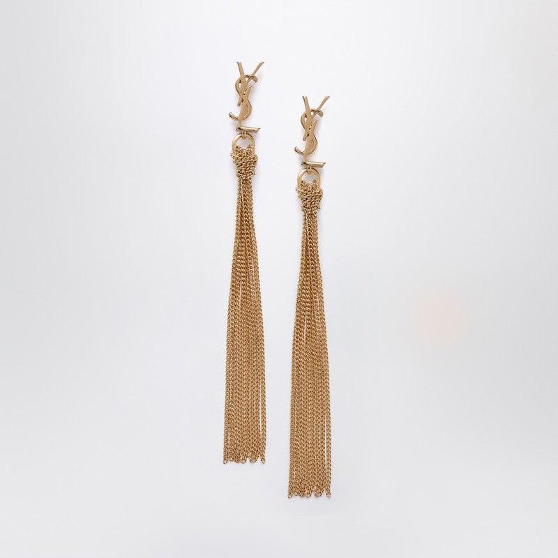 イヤリング SAINT LAURENT EARRINGS Saint Laurent // Silver & Gold Jewel Swirl Earrings – VSP