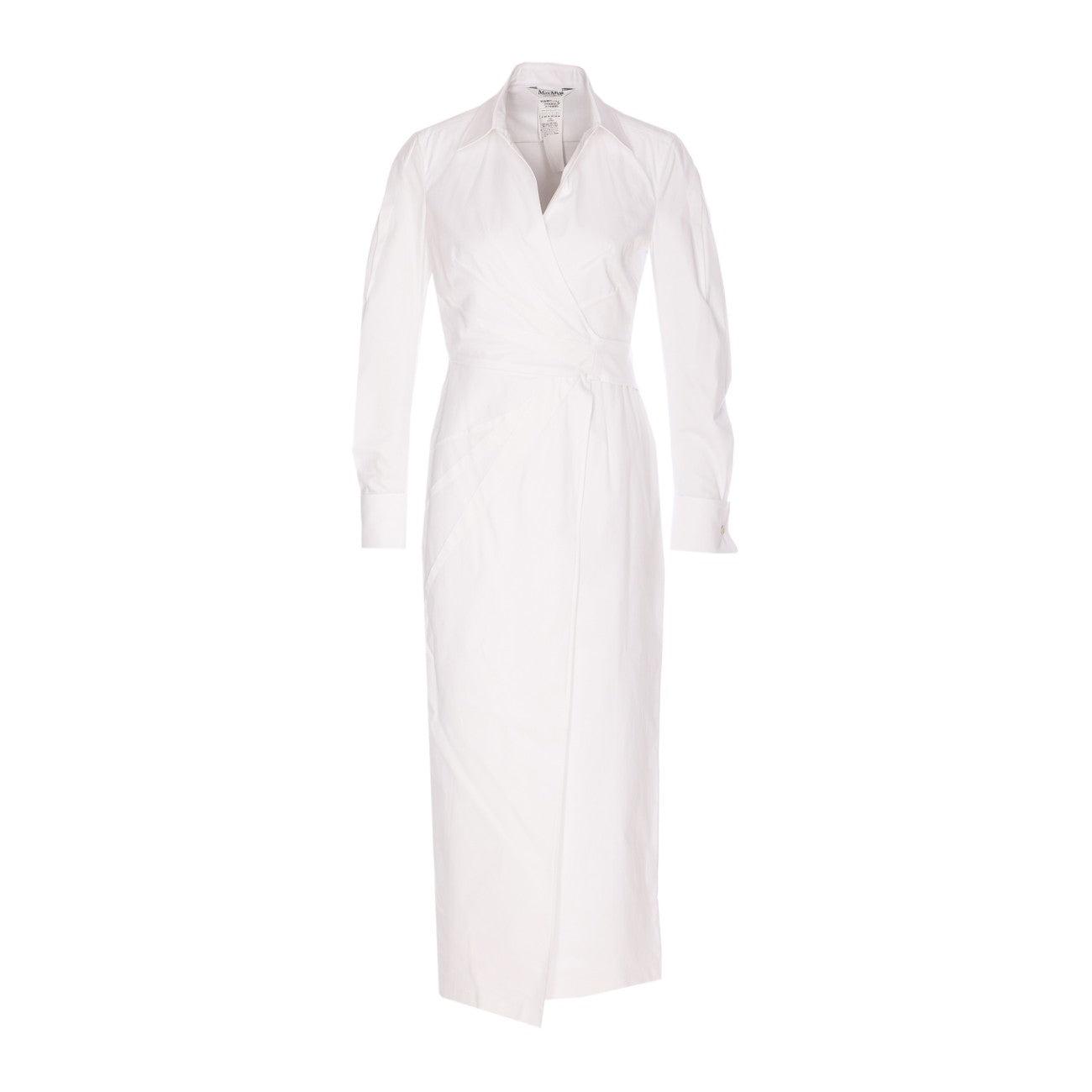 ワンピース MAX MARA BALZAC COTTON TWILL DRESS Max Mara Balzac Cotton Twill Dress in White | Lyst