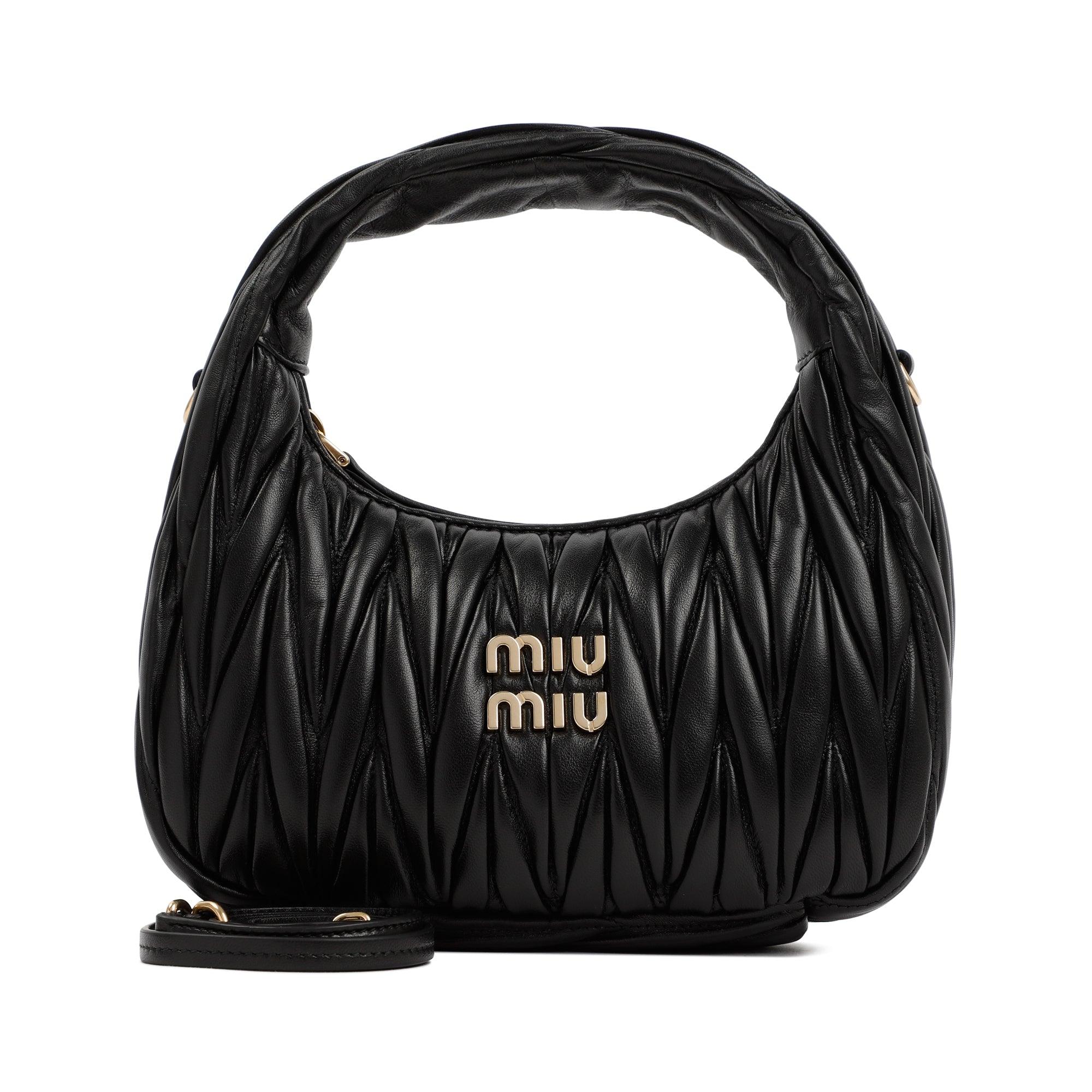 ハンドバッグ MIU MIU MATERASSE HOBO BAG Miu Miu Wander Matelassé Hobo Bag in Blue | LN-CC