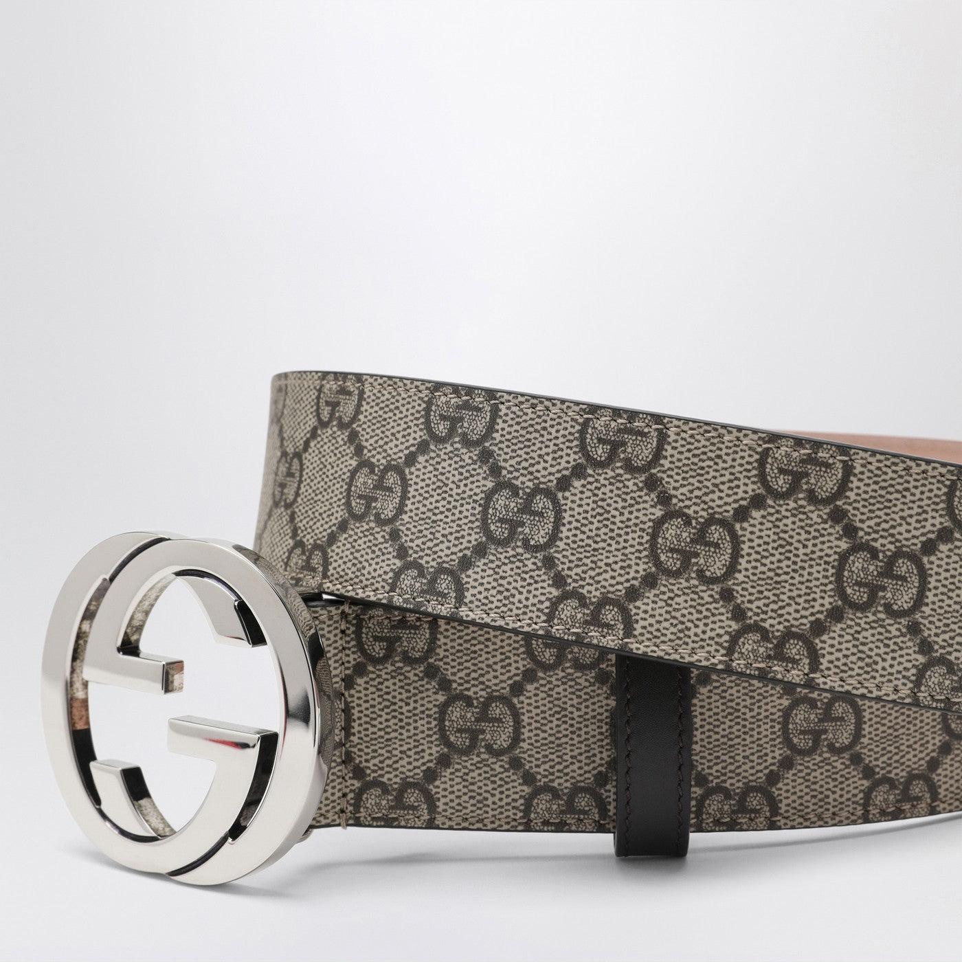 Gucci Belt Gray GG Supreme Gucci-GG-Supreme-Monogram-Belt  main image 2