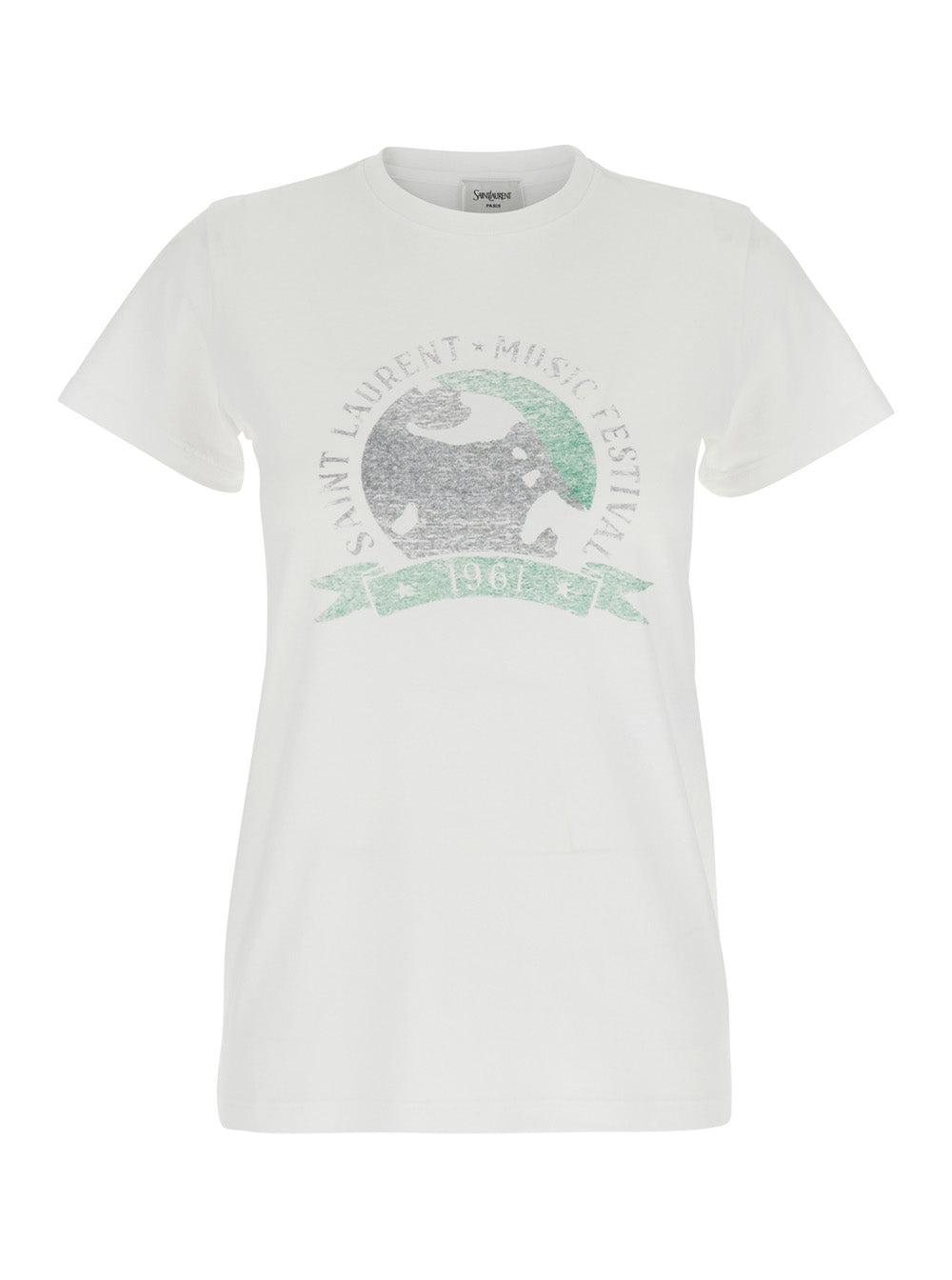 Men's Saint Laurent Short sleeve t-shirts | Lyst - Page 3