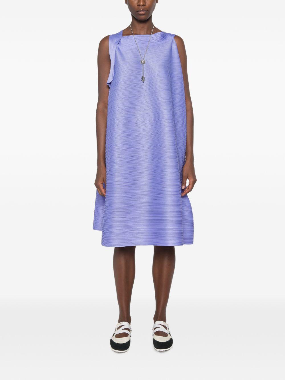 pleats please issey miyake dress sale Pleats Please Issey Miyake Sleeveless Pleated Midi Dress | Black