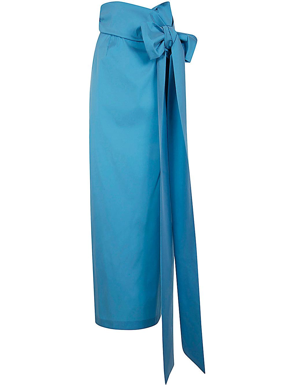 スカート BERNADETTE FW24 SKIRT LEANNE MIDI (PS25 RTW MSKIRT LEA E07) Bernadette Skirt Leanne Midi Snowdrop/Winter Blue
