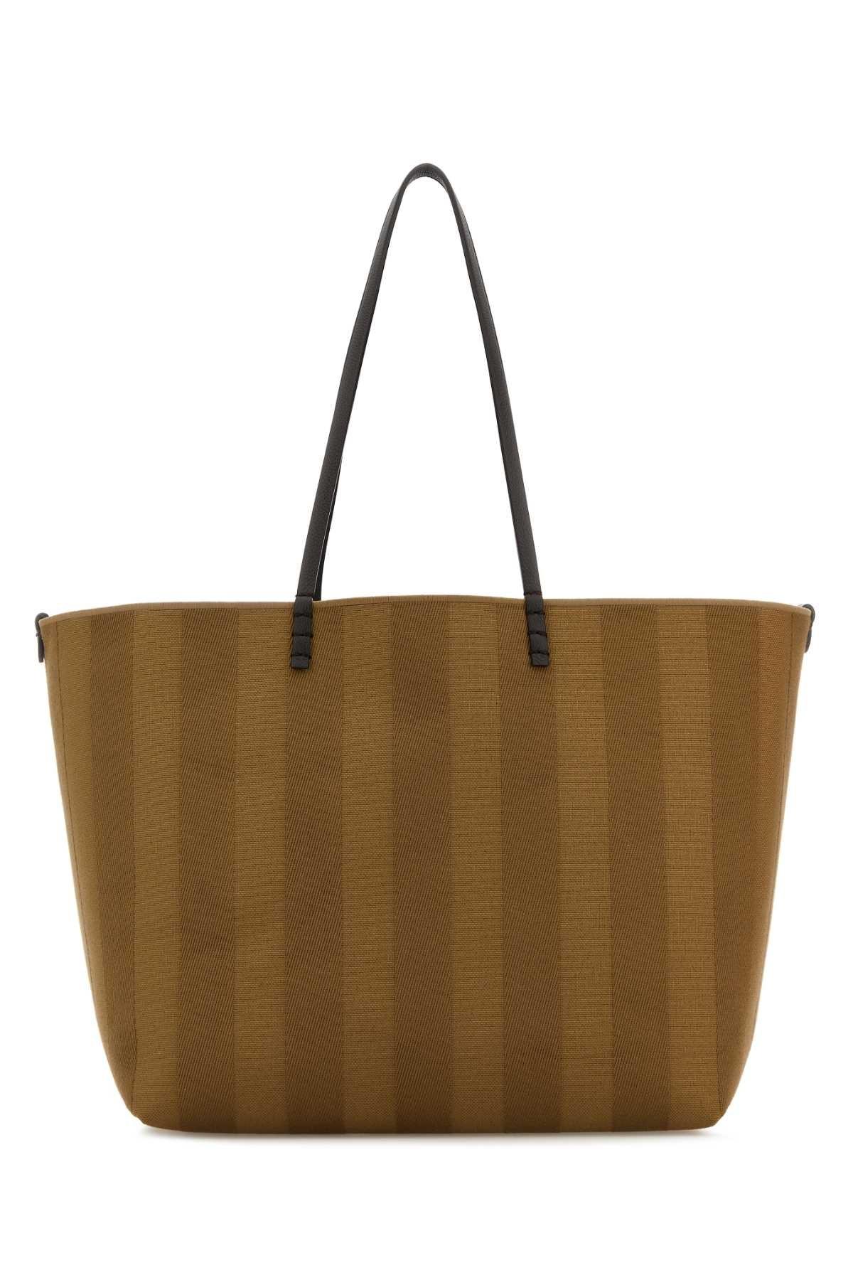 トートバッグ FENDI EMBROIDERED FABRIC LARGE ROLL REVERSIBLE SHOPPING BAG Fendi Embroidered Fabric Large Roll Reversible Shopping Bag
