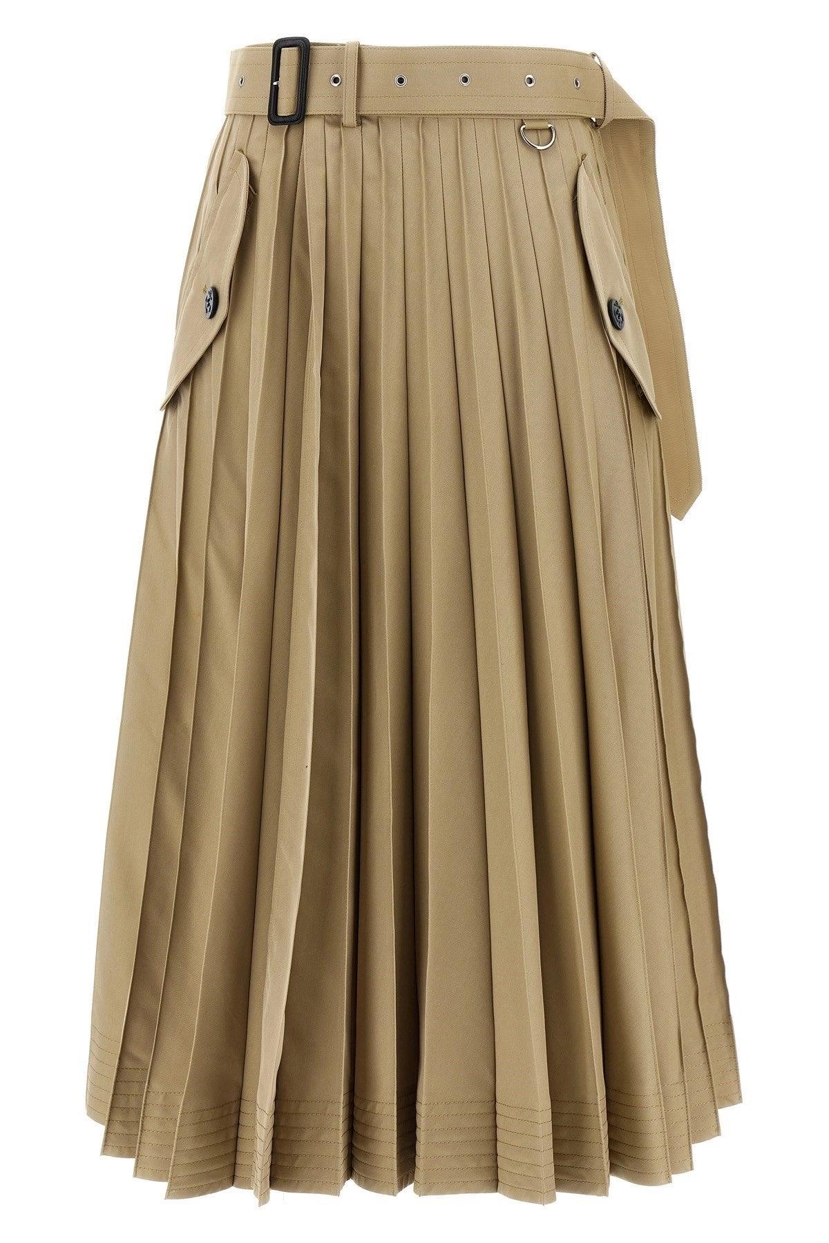 スカート sacai Pleated skirt Sacai Striped Pleated Skirt - Raleigh Vintage