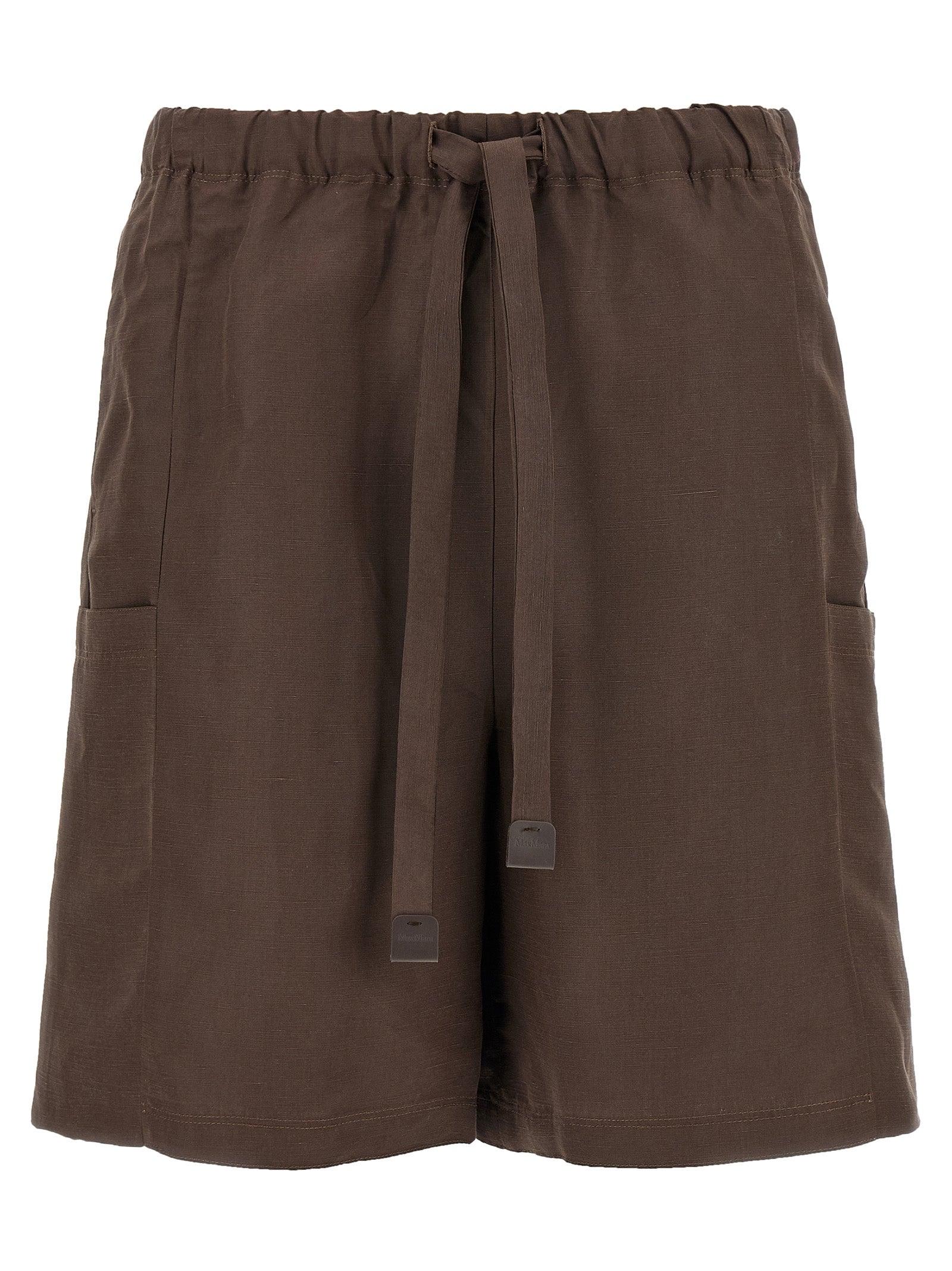 ショートパンツ MAX MARA 'Quebec' bermuda shorts Brown Max Mara 'Quebec' Bermuda Shorts in Brown | Lyst