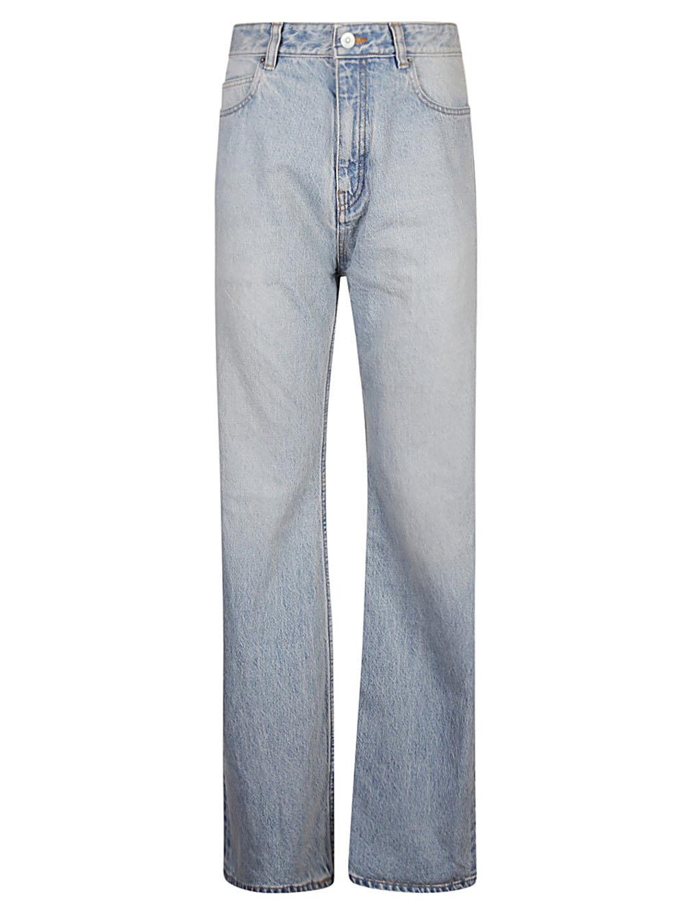 デニム・ジーパン BALENCIAGA BLUE GREY COTTON DENIM JEANS 814086TRW623020 BALENCIAGA | Washed Distressed Waist Denim Jeans | Women