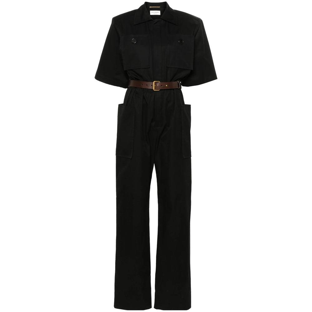オールインワン・サロペット Saint Laurent JUMPSUIT WITH OPEN SLEEVES IN CREPE JERSEY SAINT LAURENT - JUMPSUIT WITH OPEN SLEEVES IN CREPE JERSEY