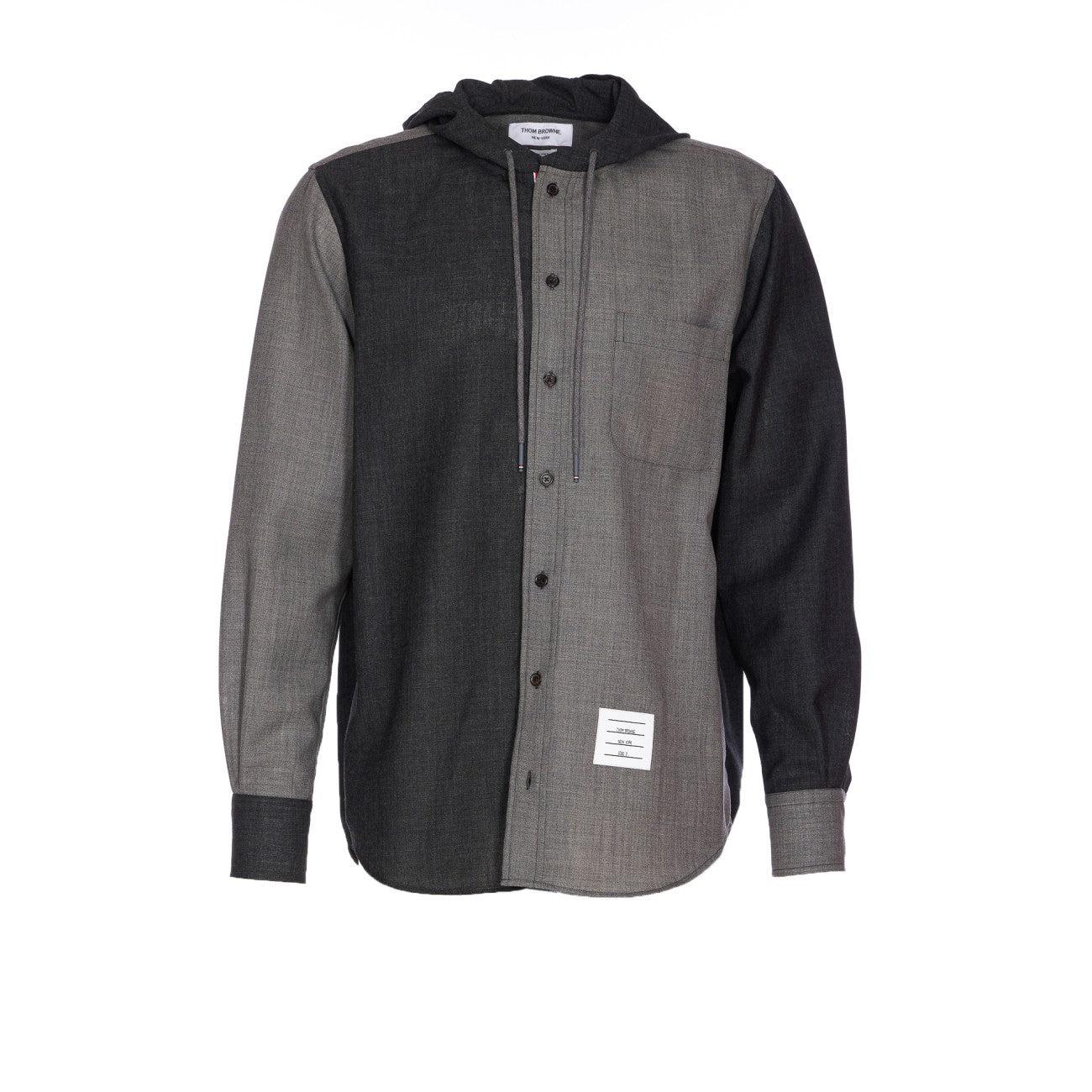 パーカー・フーディ THOM BROWNE FRESCO FUNMIX HOODED SHIRT Fresco Funmix Hooded Shirt | Thom Browne