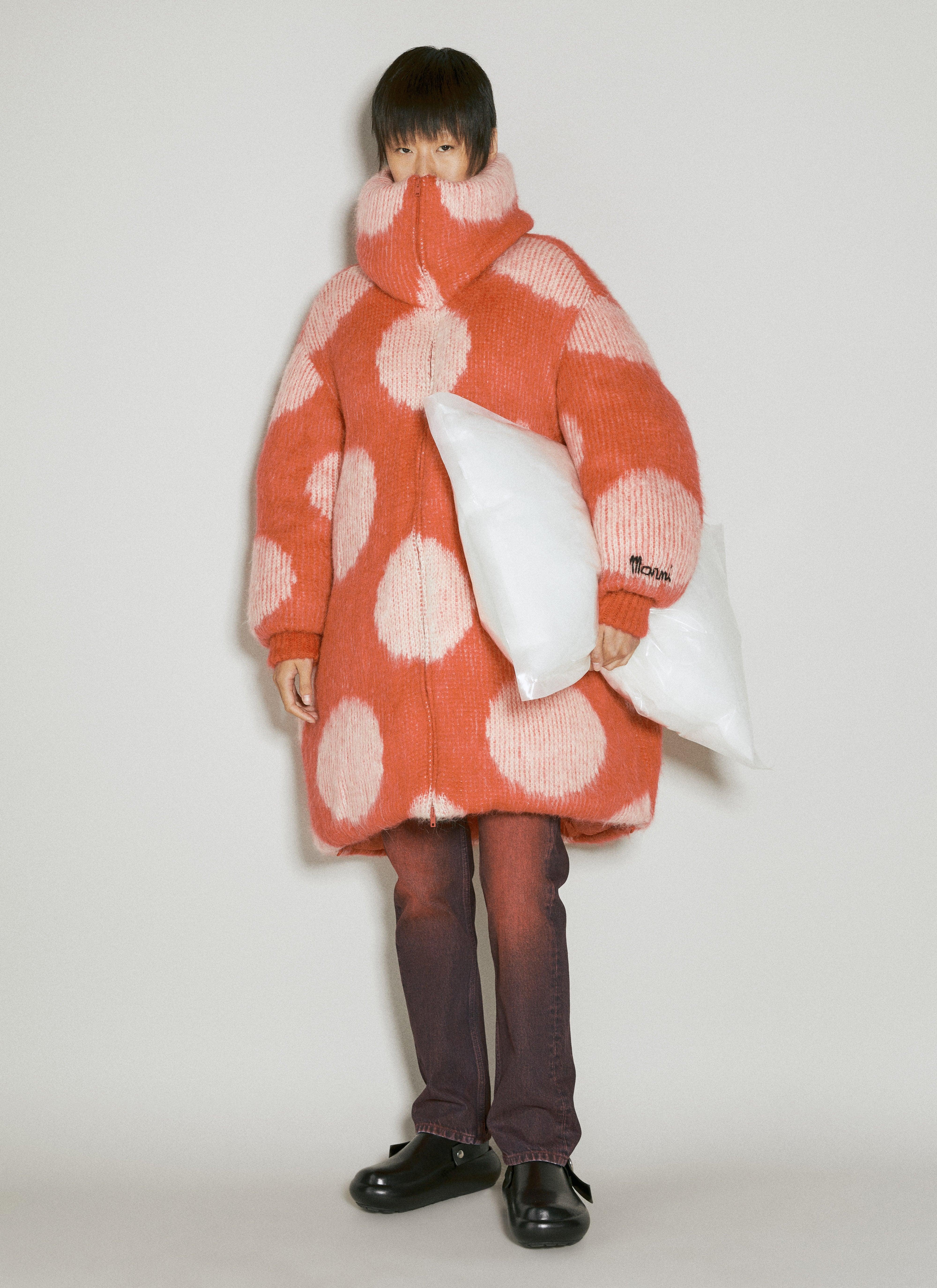 ジャケット Oversized Long Polka Dot Down Coat Marni Oversized Long Polka Dot Down Coat in White | Lyst