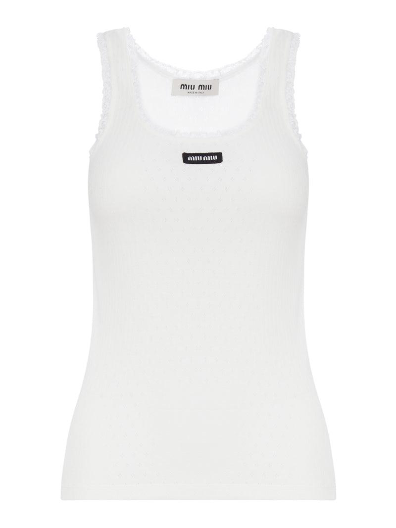 Miu Miu Sleeveless and tank tops for Women | Online Sale up to 49