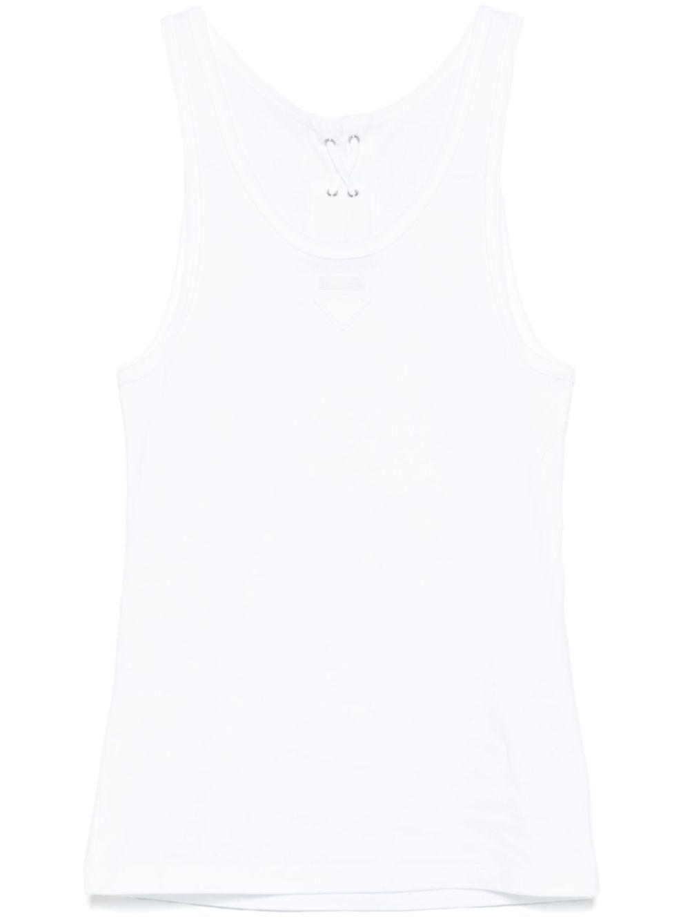 【送料&関税込】Prada White Cotton Tank Top Prada Cotton Tank Top White Men's - FW22 - US