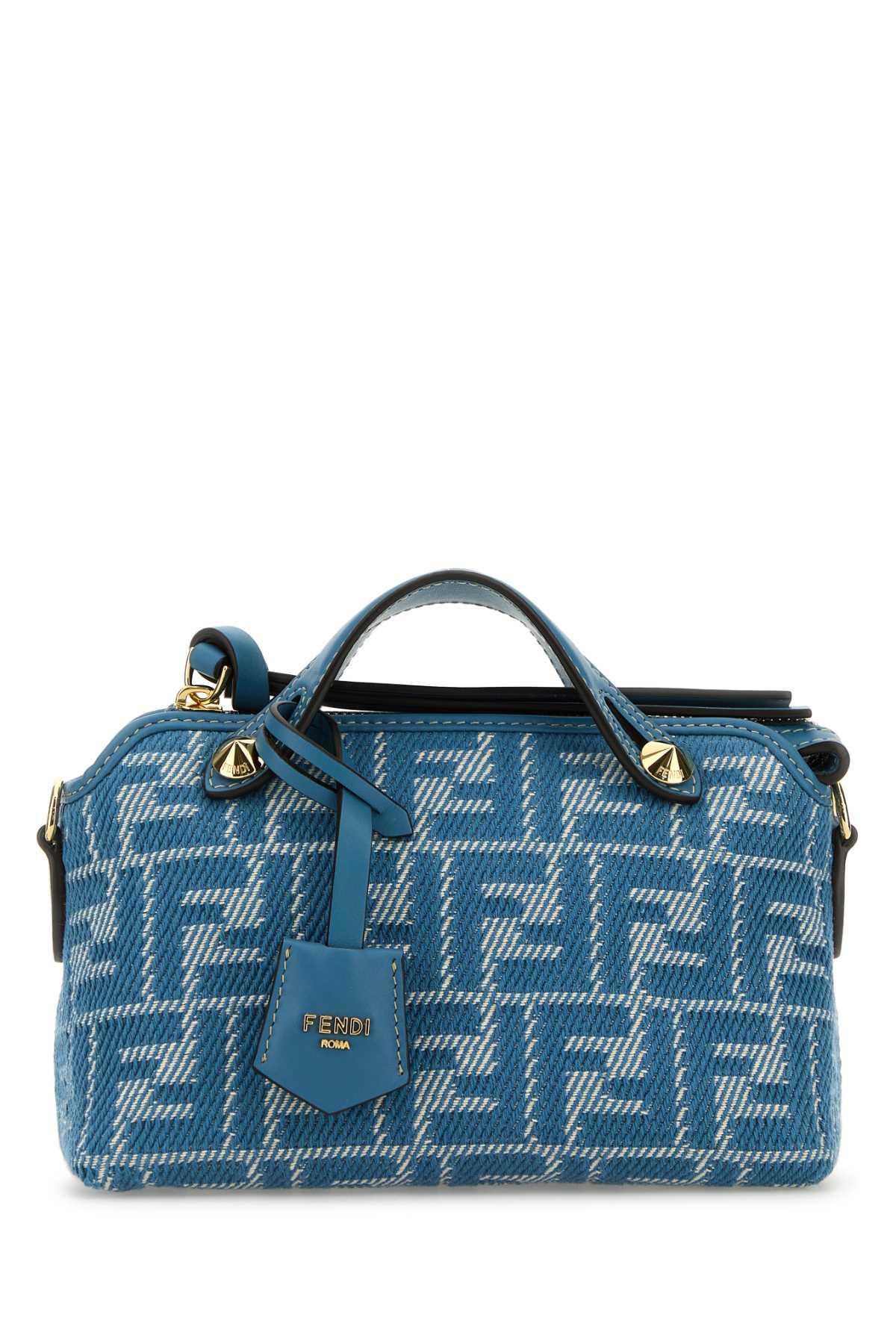 【関税&送料込】Fendi Embroidered Fabric Mini By The Way Han Fendi Embroidered Fabric Mini By The Way Handbag in Blue | Lyst
