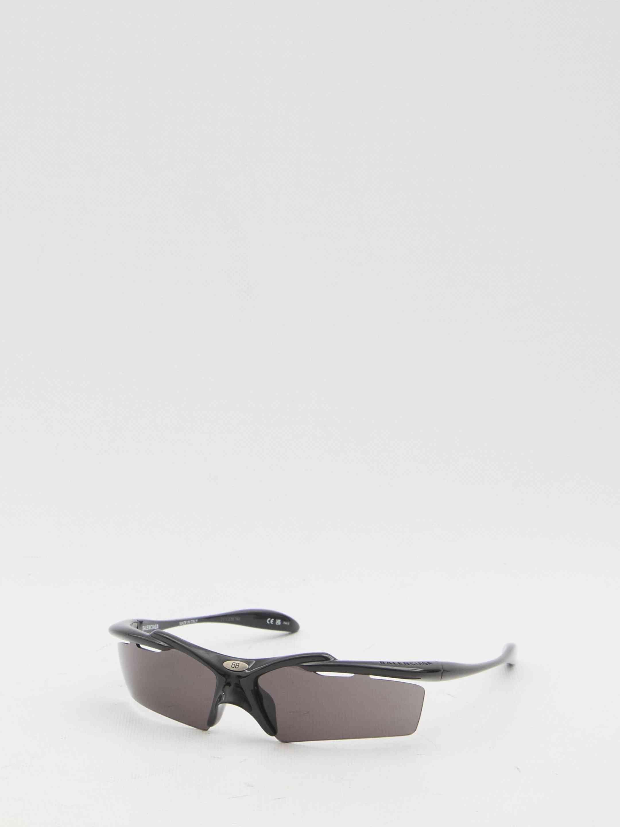 Balenciaga Turbo Rectangle Sunglasses in White | Lyst