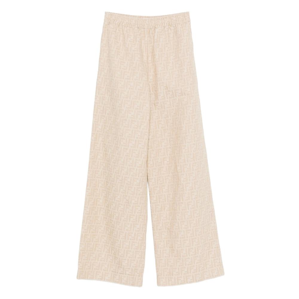 パンツ Fendi Ivory Wool Blend Pant Fendi Ivory Wool Blend Pants | italist