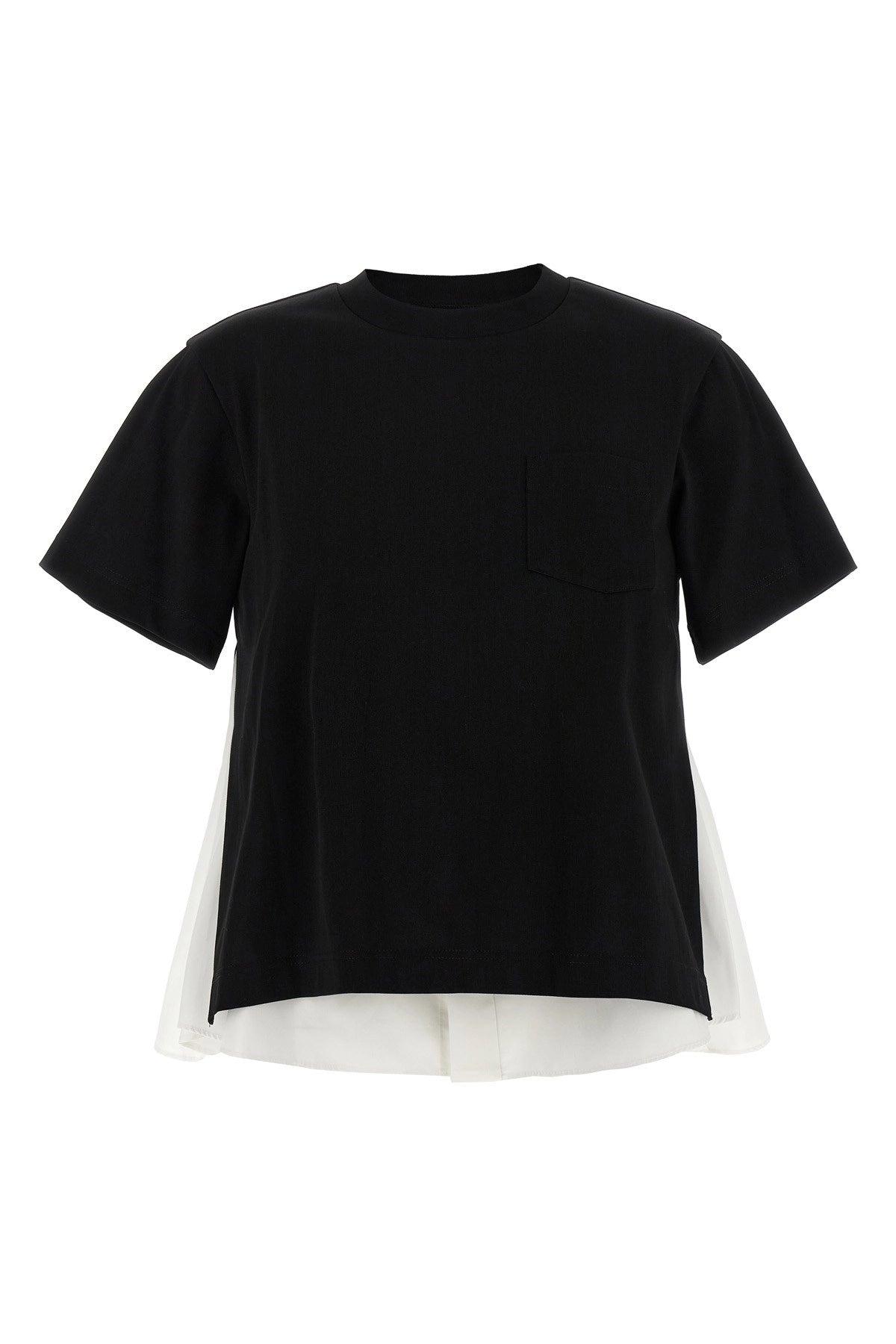 VIP【関税送料無料】希少 SACAI BLACK COTTON T-SHIRT Sacai Carhartt WIP T-shirt Black カーハート Tシャツ ブラック