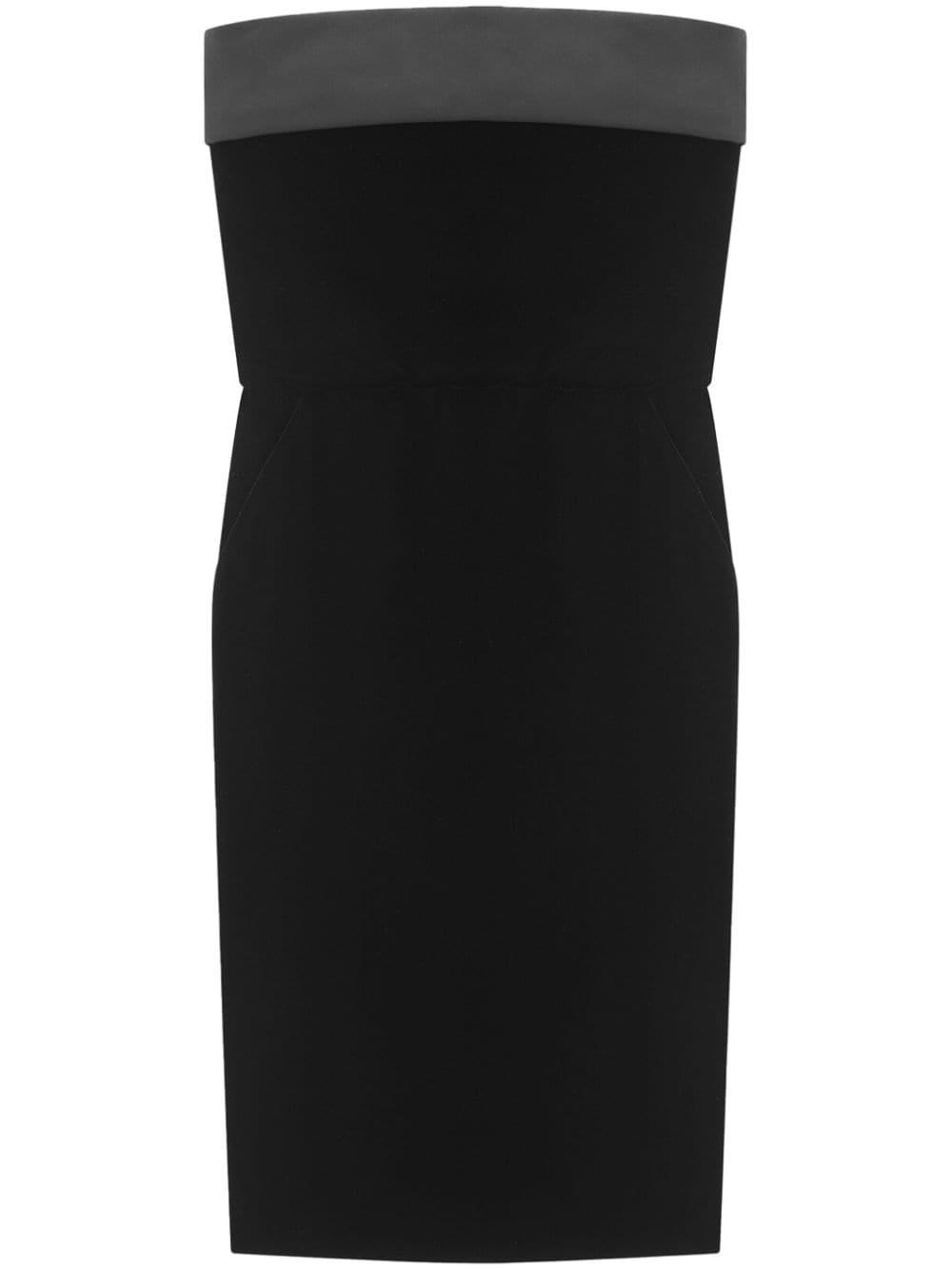 ワンピース Saint Laurent Black damask mini dress Saint Laurent Black Damask Mini Dress Saint Laurent
