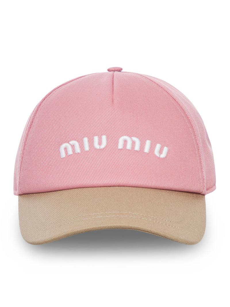 Miu Miu Drill Baseball Cap in Pink | Lyst display picture 3